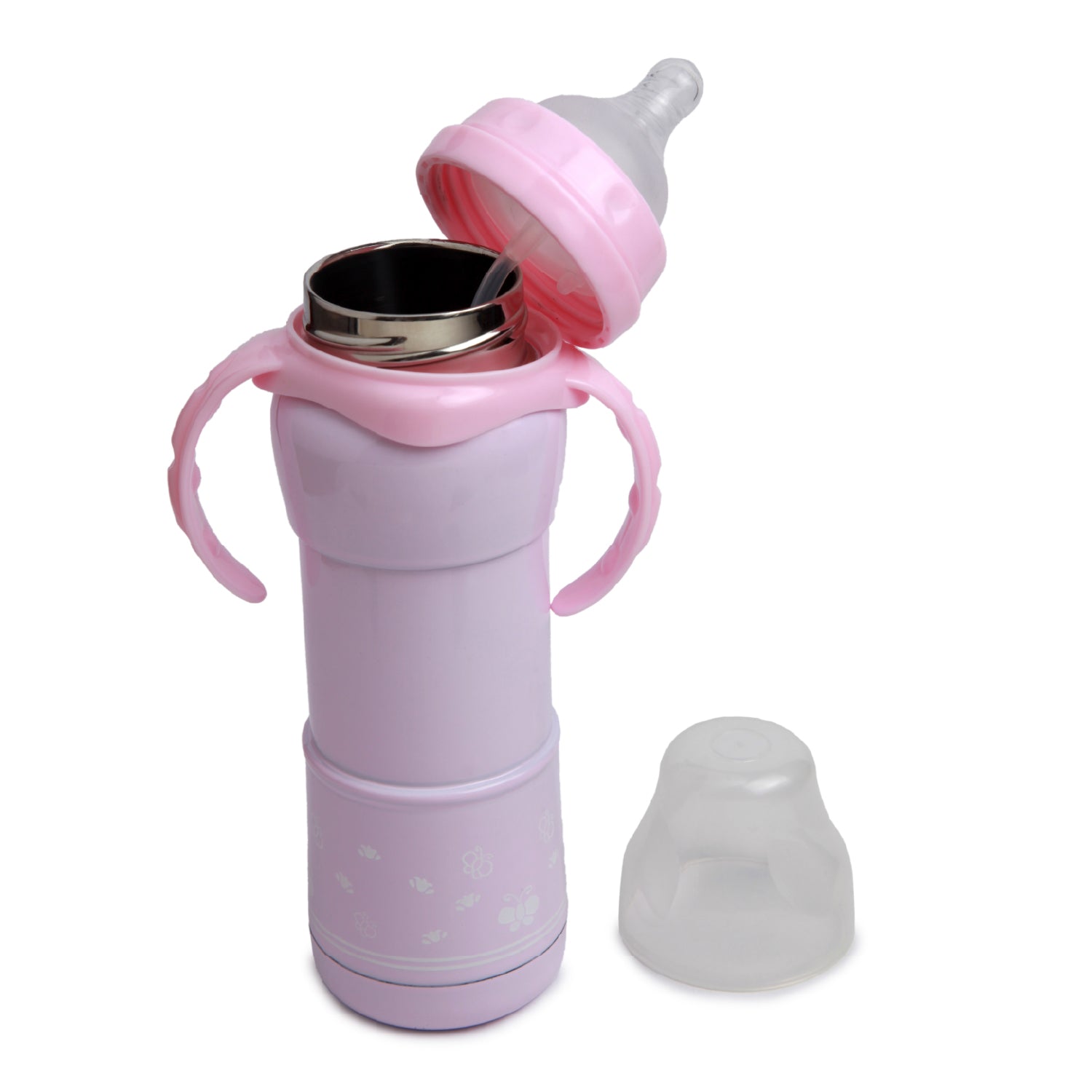 Hold Me With 2 Hands 240 ml Feeding Bottle Pink