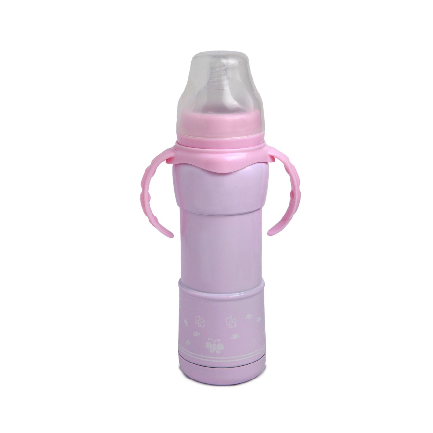 Hold Me With 2 Hands 240 ml Feeding Bottle Pink - Baby Moo