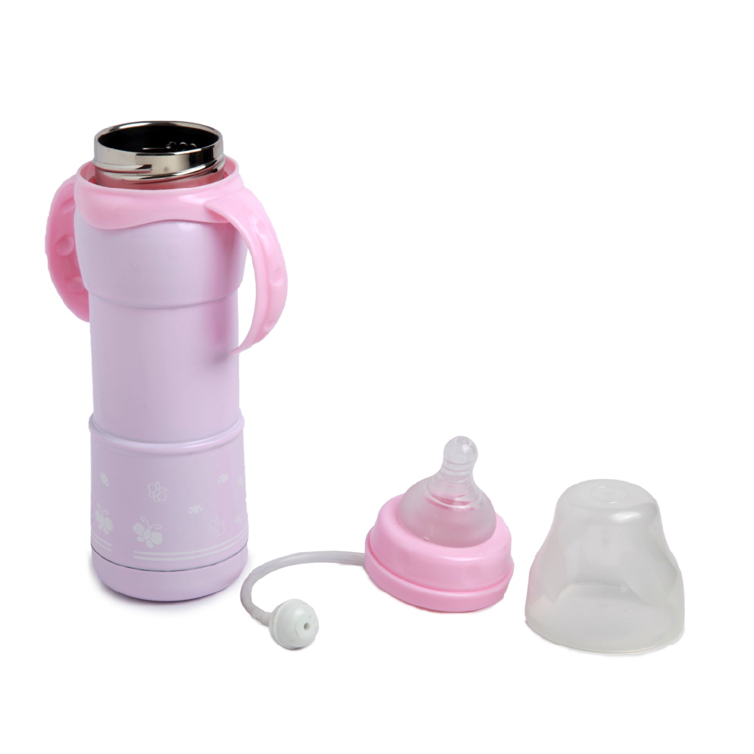 Hold Me With 2 Hands 240 ml Feeding Bottle Pink