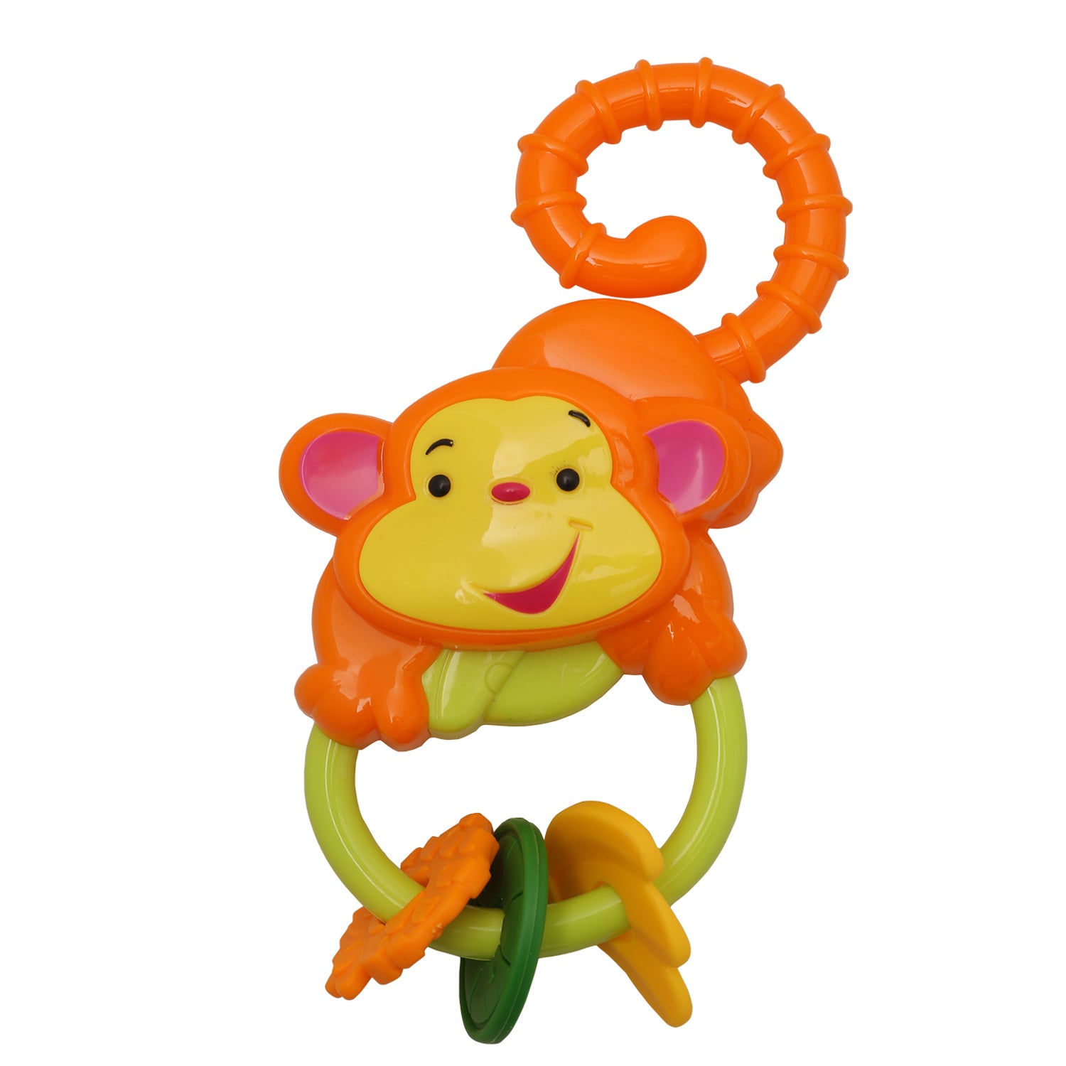 Monkey Bee And Phone Multicolour Set of 3 Musical Rattle Toys - Baby Moo