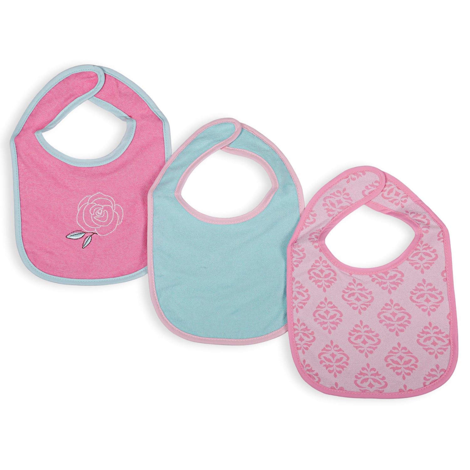 Feeding Bibs Pack Of 5 Butterfly And Polka Dots Multicolour - Baby Moo