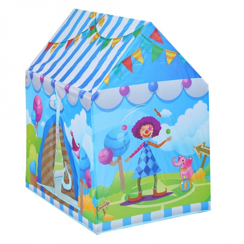 Playtime Foldable Tent House Circus - Blue - Baby Moo