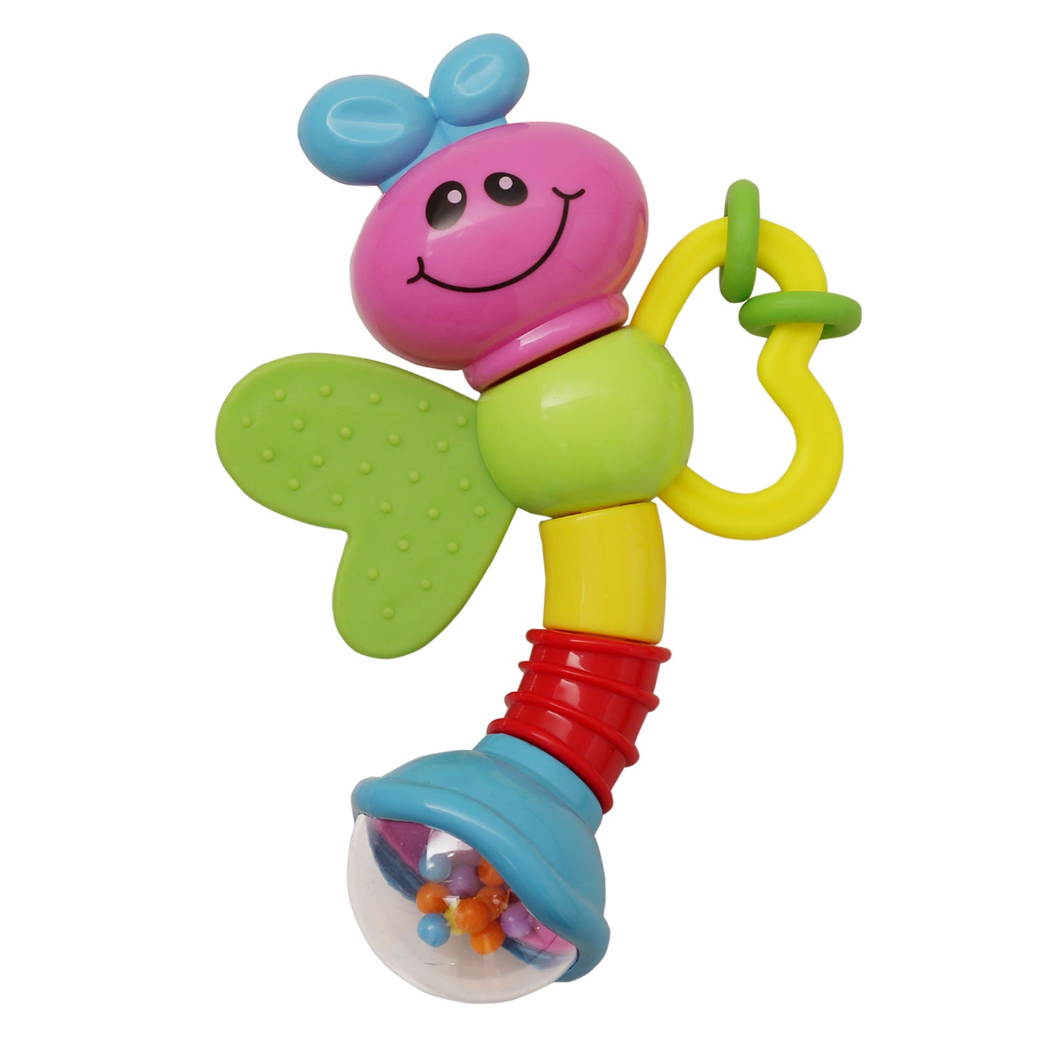 Premium Multicolour Set of 5 Musical Rattle Toys With Light - Baby Moo