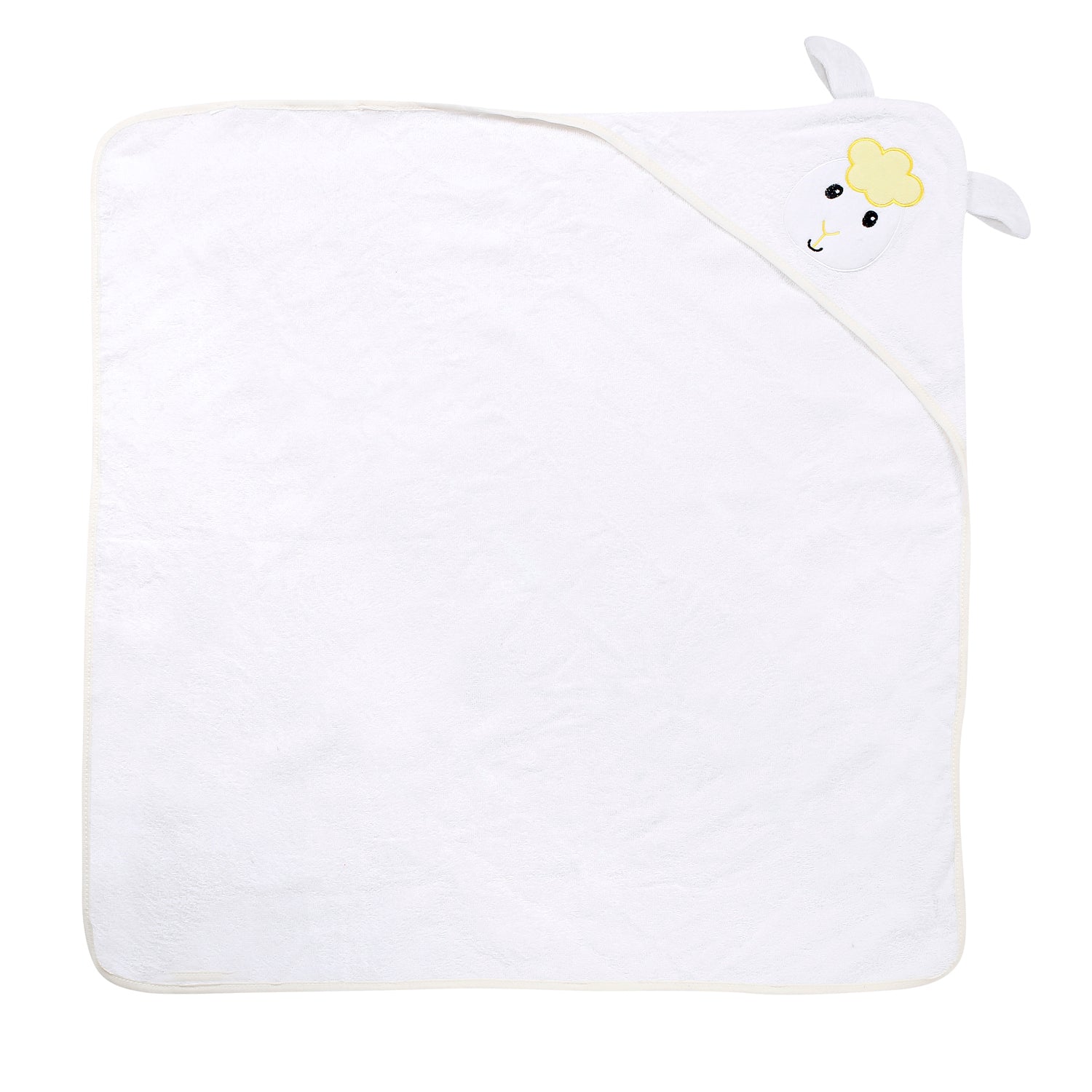 Goat White Hooded Towel - Baby Moo