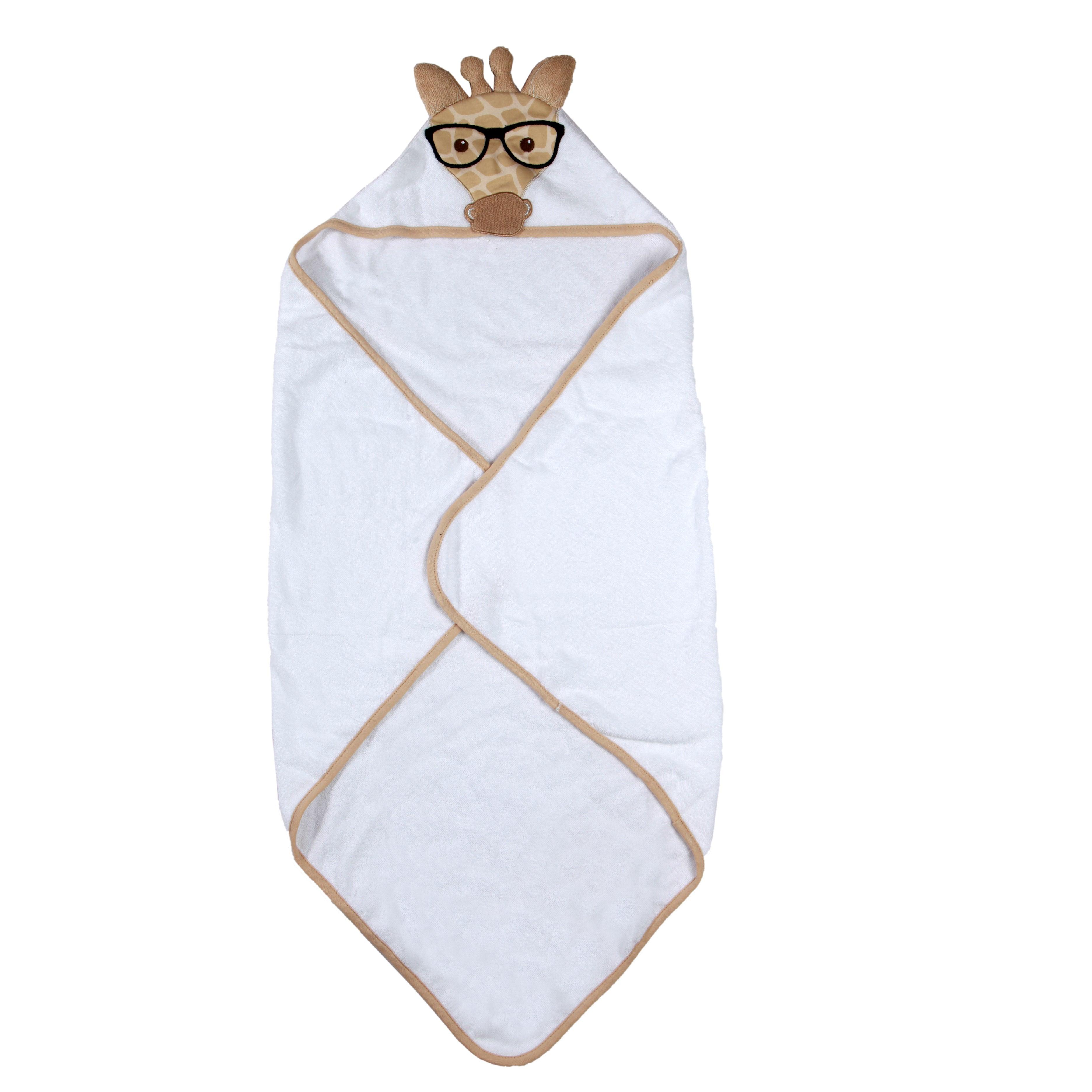 Giraffe White Animal Hooded Towel - Baby Moo