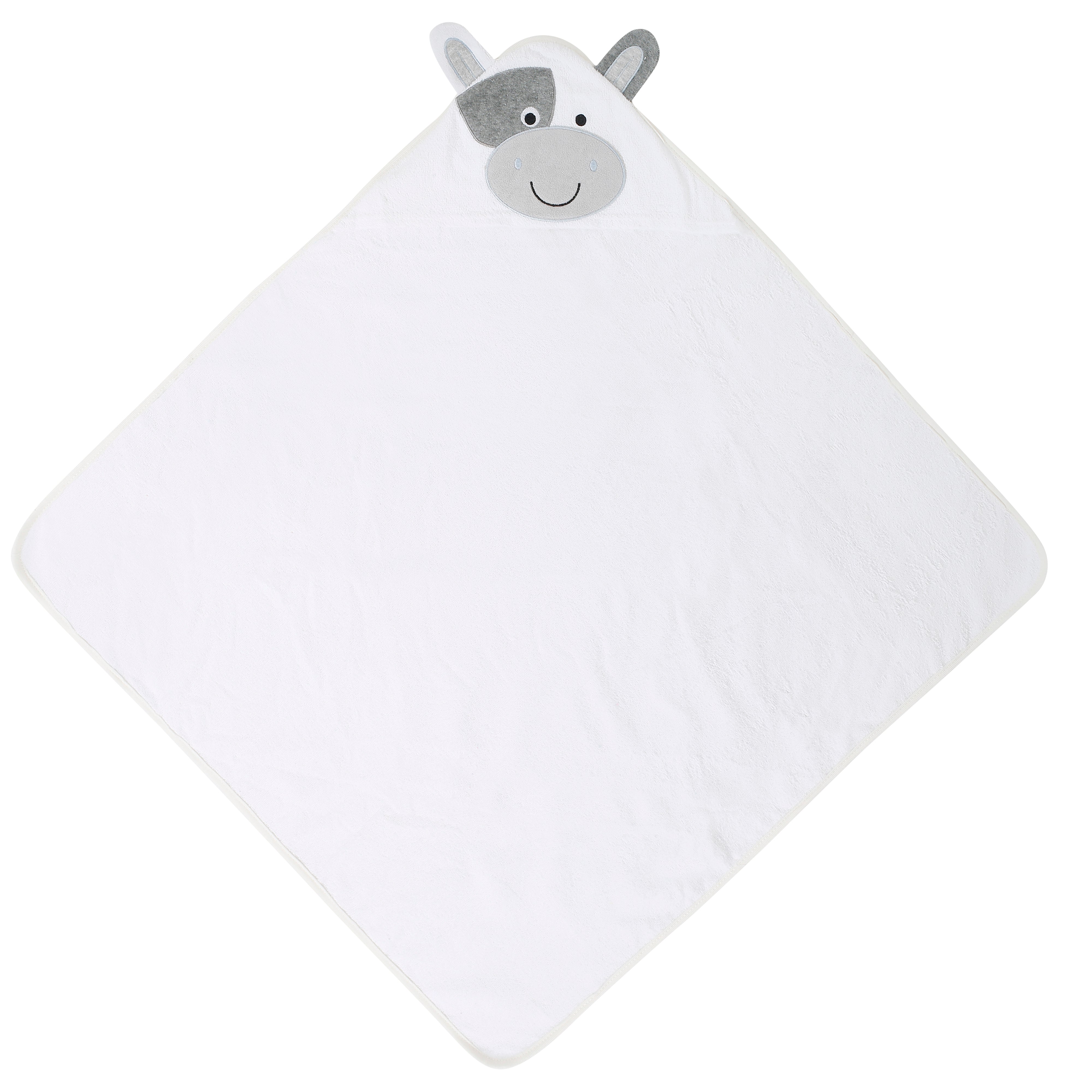 Mooing Cow White Hooded Towel