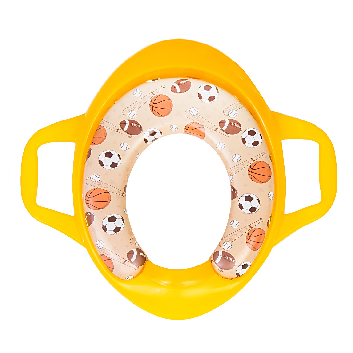Sports Star Yellow Potty Seat With Handle - Baby Moo
