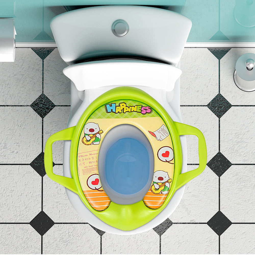 Piggy Green Potty Seat With Handle