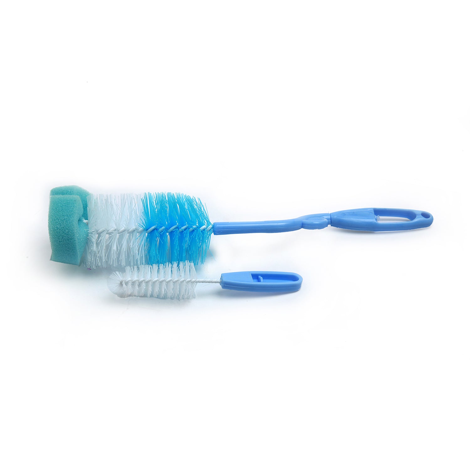 Twist And Turn Blue Bottle And Nipple Cleaning Brush Set of 2 - Baby Moo