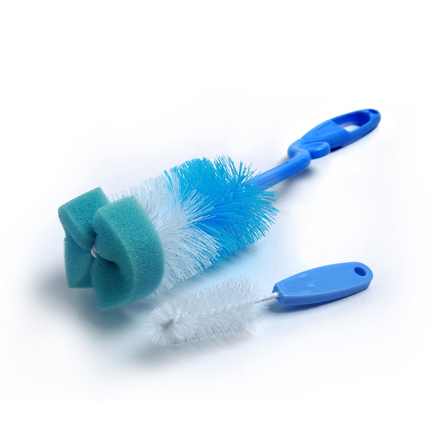 Twist And Turn Blue Bottle And Nipple Cleaning Brush Set of 2 - Baby Moo