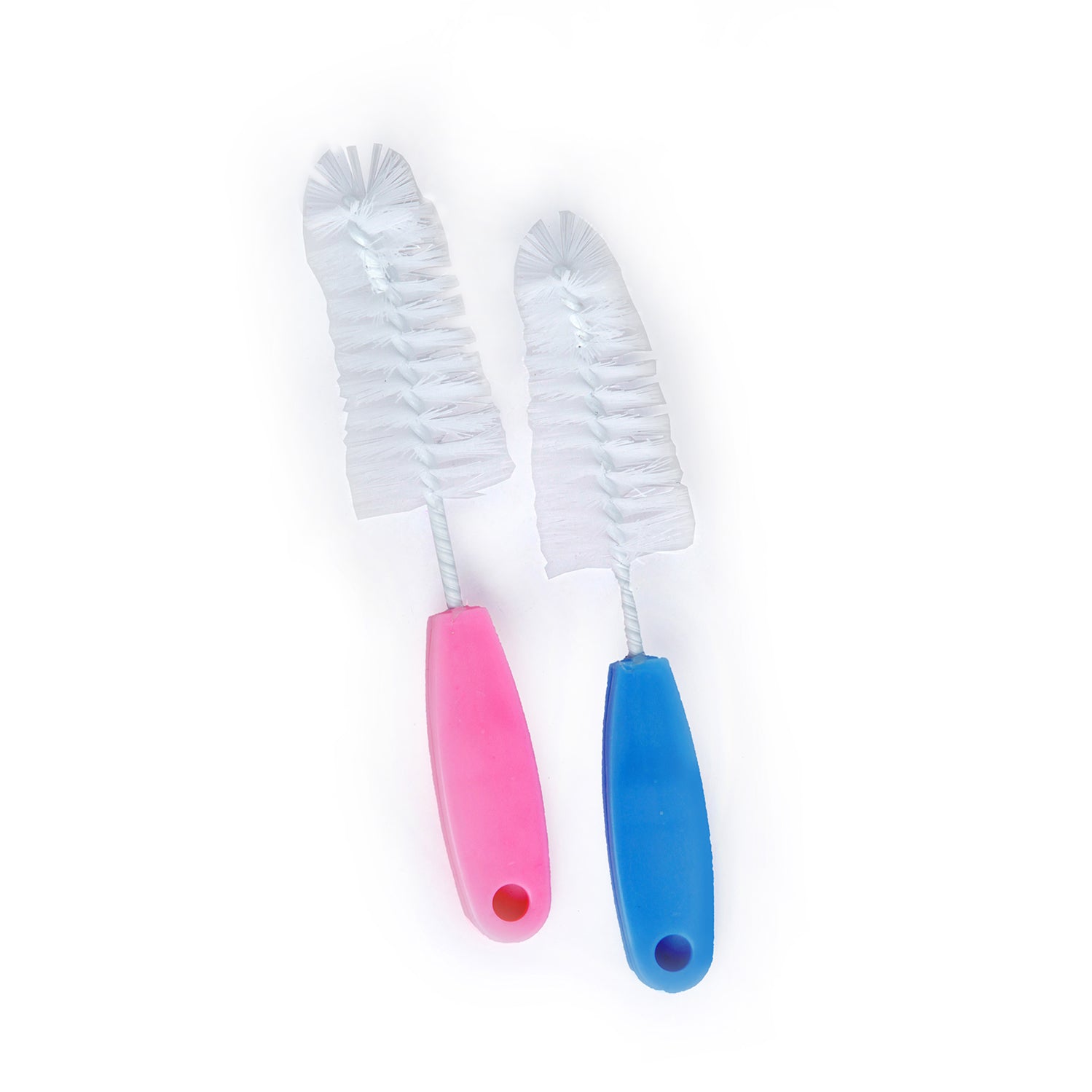 Twist And Turn Pink And Blue 2 Bottle And 2 Nipple Cleaning Brush Set of 4 - Baby Moo