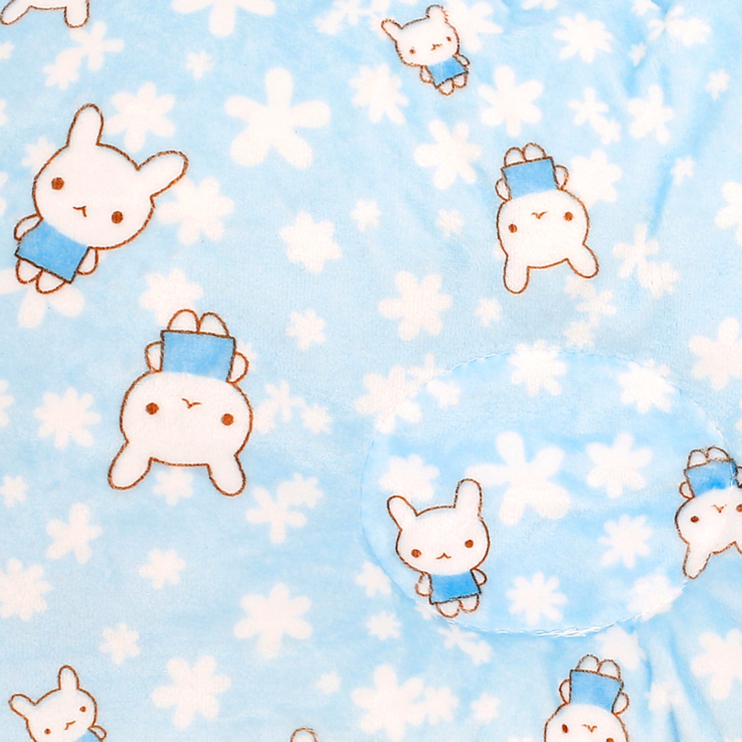 Bunny Blue Baby Pillow - Baby Moo