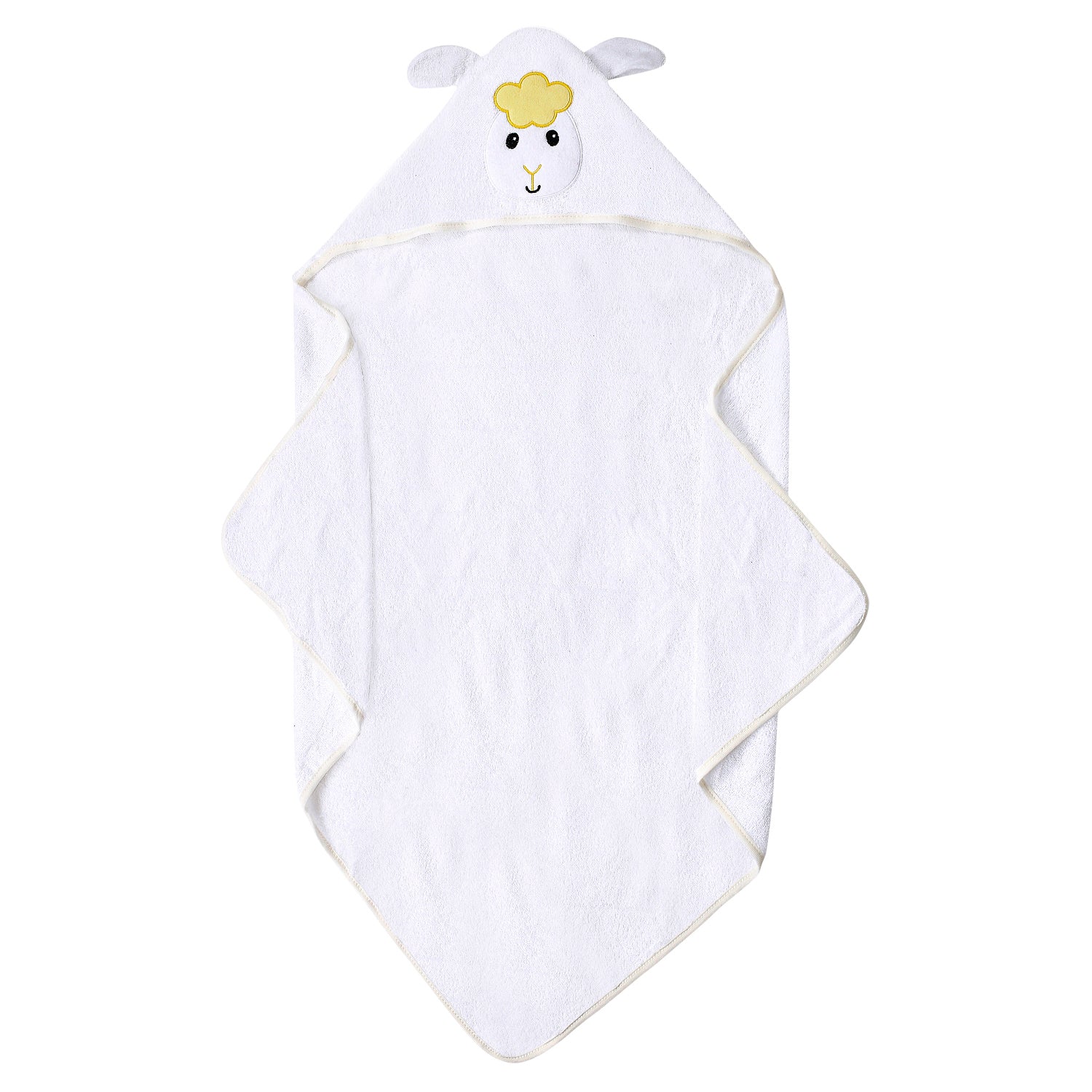 Goat White Hooded Towel - Baby Moo