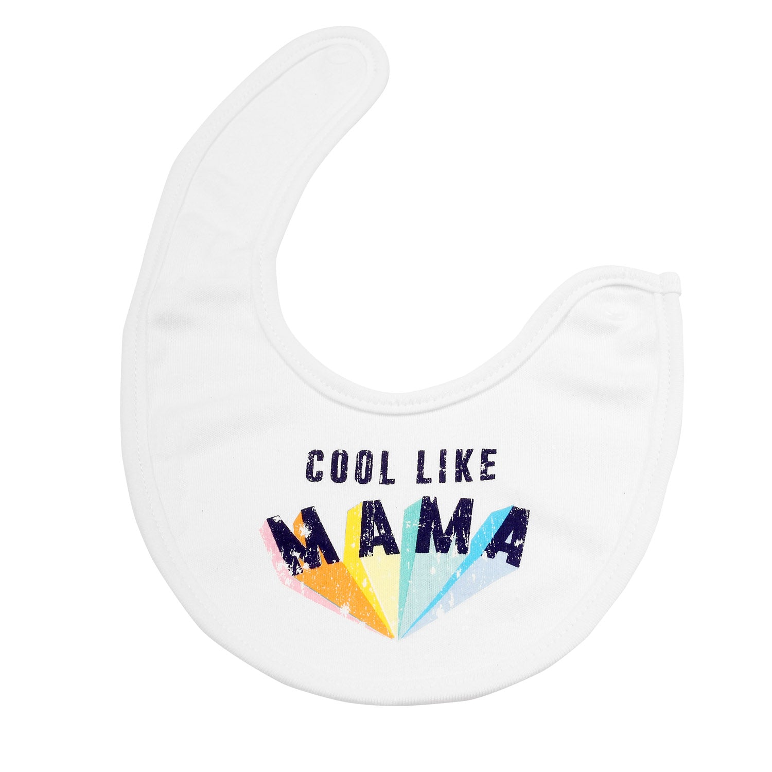 Dada And Mama Are My Heroes Blue And White 3 Pk Bibs - Baby Moo