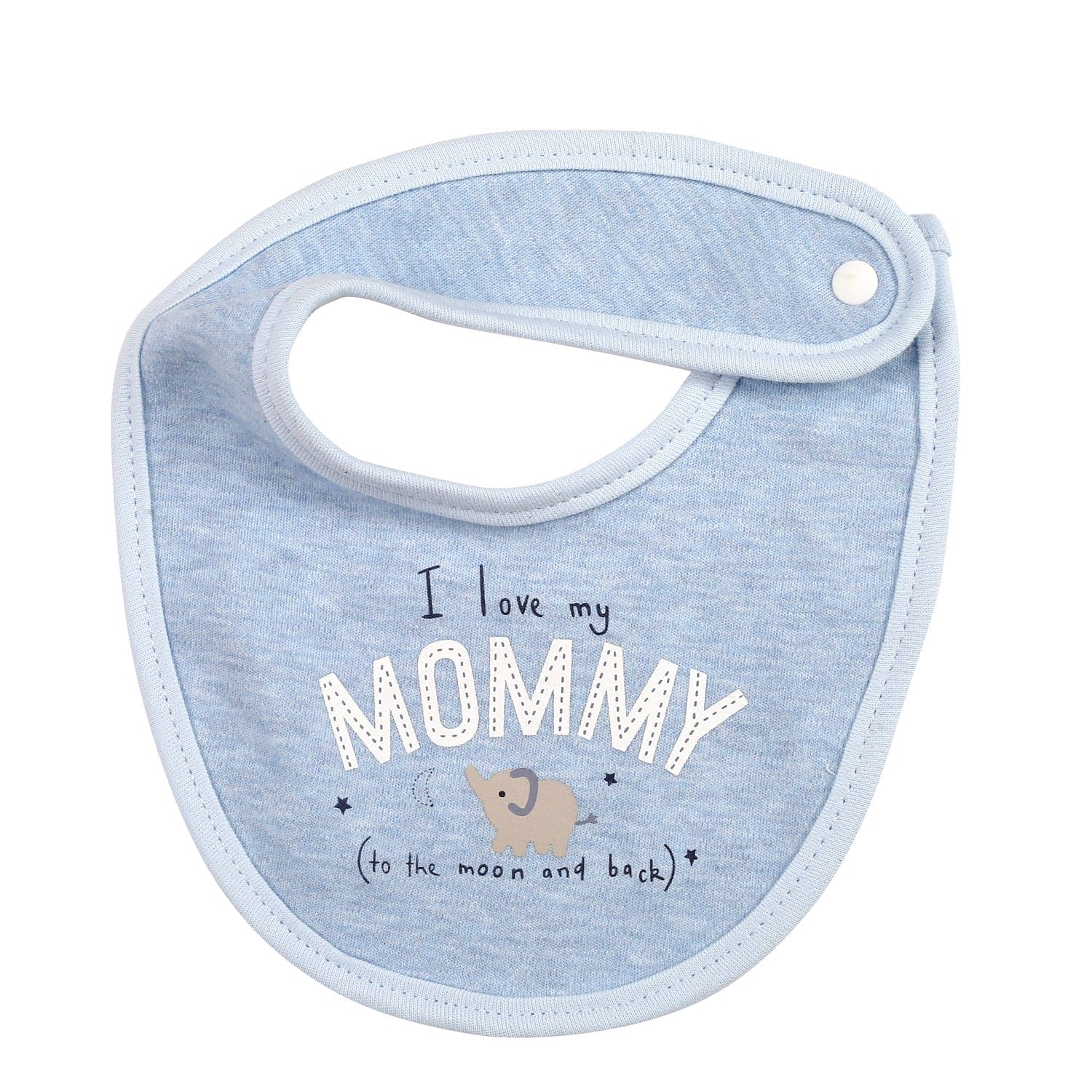 Happy Parenting Blue 3 Pk Bibs - Baby Moo