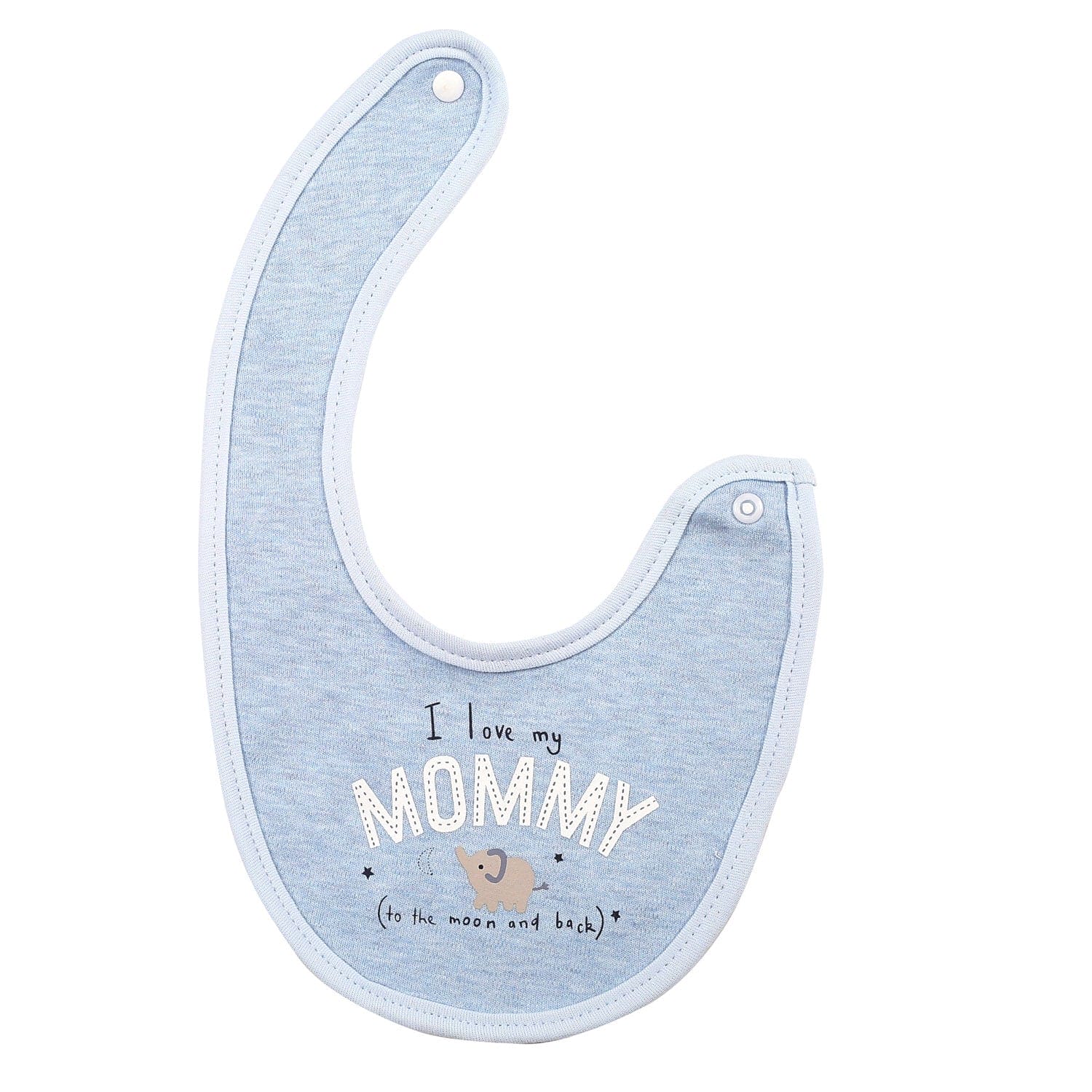 Happy Parenting Blue 3 Pk Bibs - Baby Moo