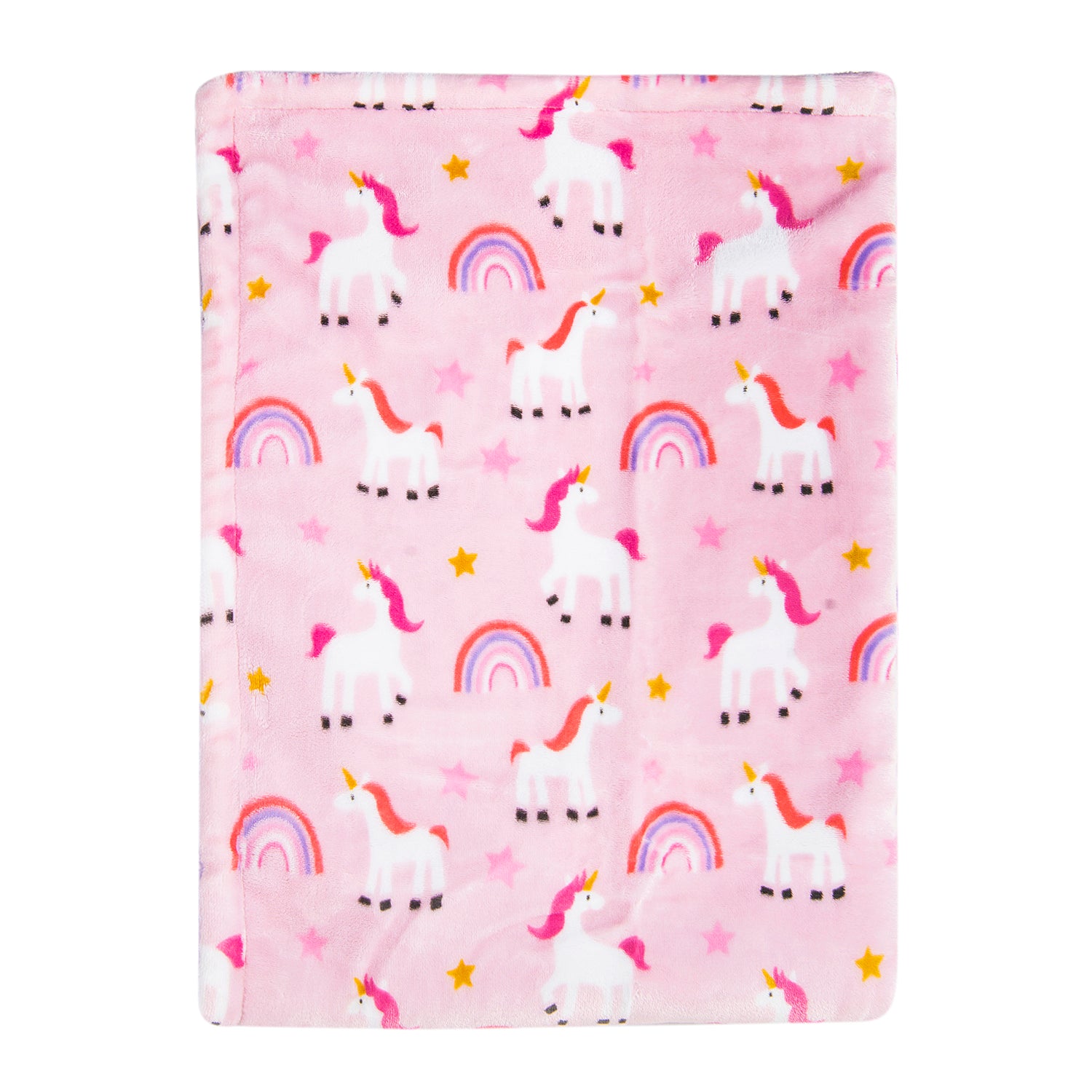 Whimsical Unicorn Soft Cozy Plush Blanket Pink - Baby Moo