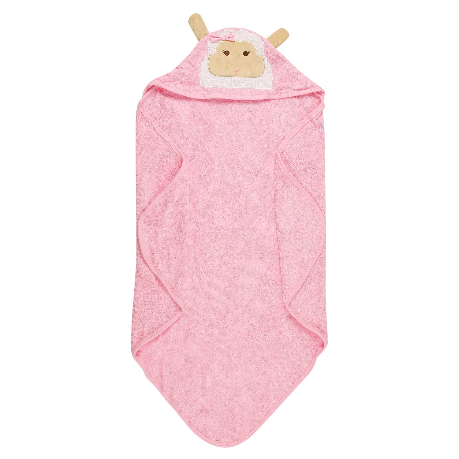 Sheep Pink Hooded Towel