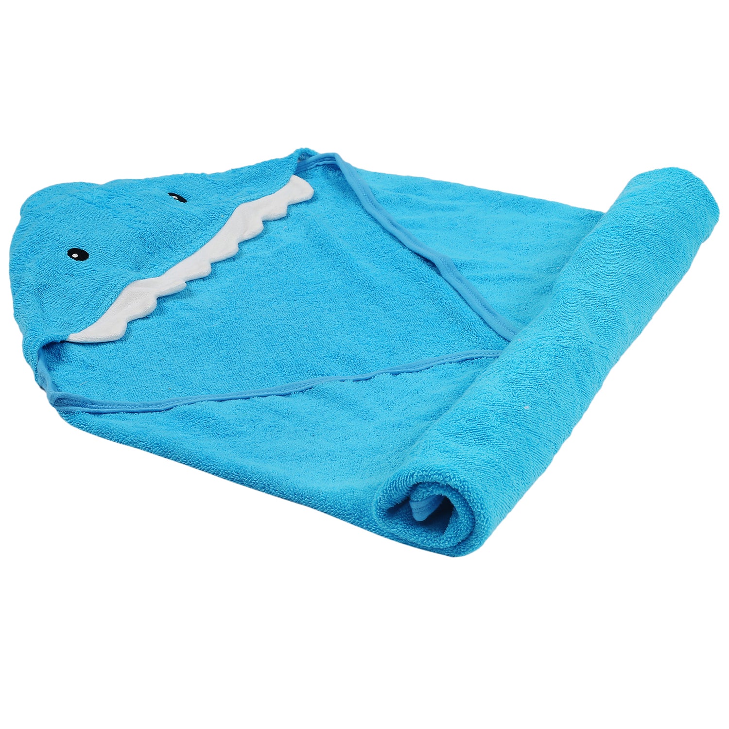 Animal Royal Blue Hooded Towel - Baby Moo