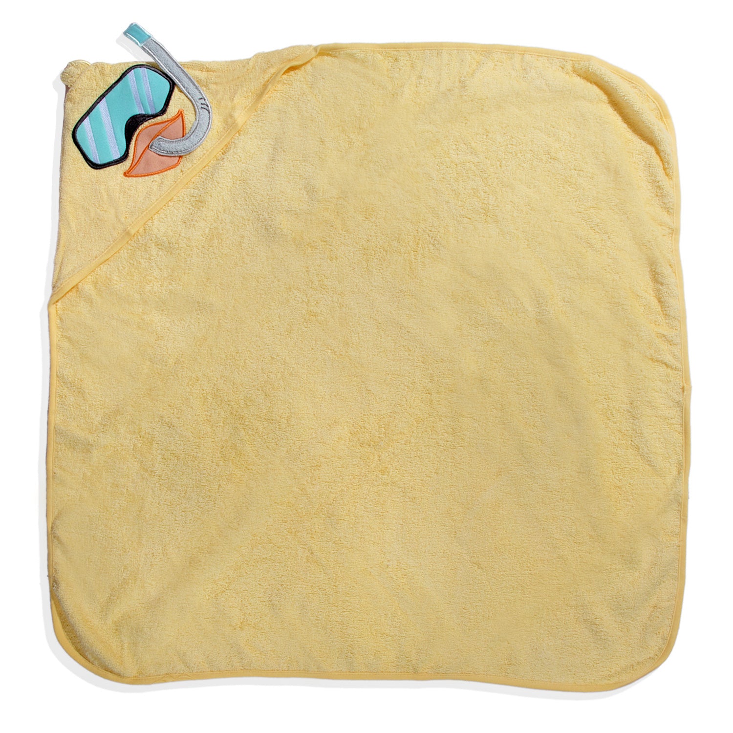 Baby Moo Scuba Duck Premium Hooded Towel - Yellow
