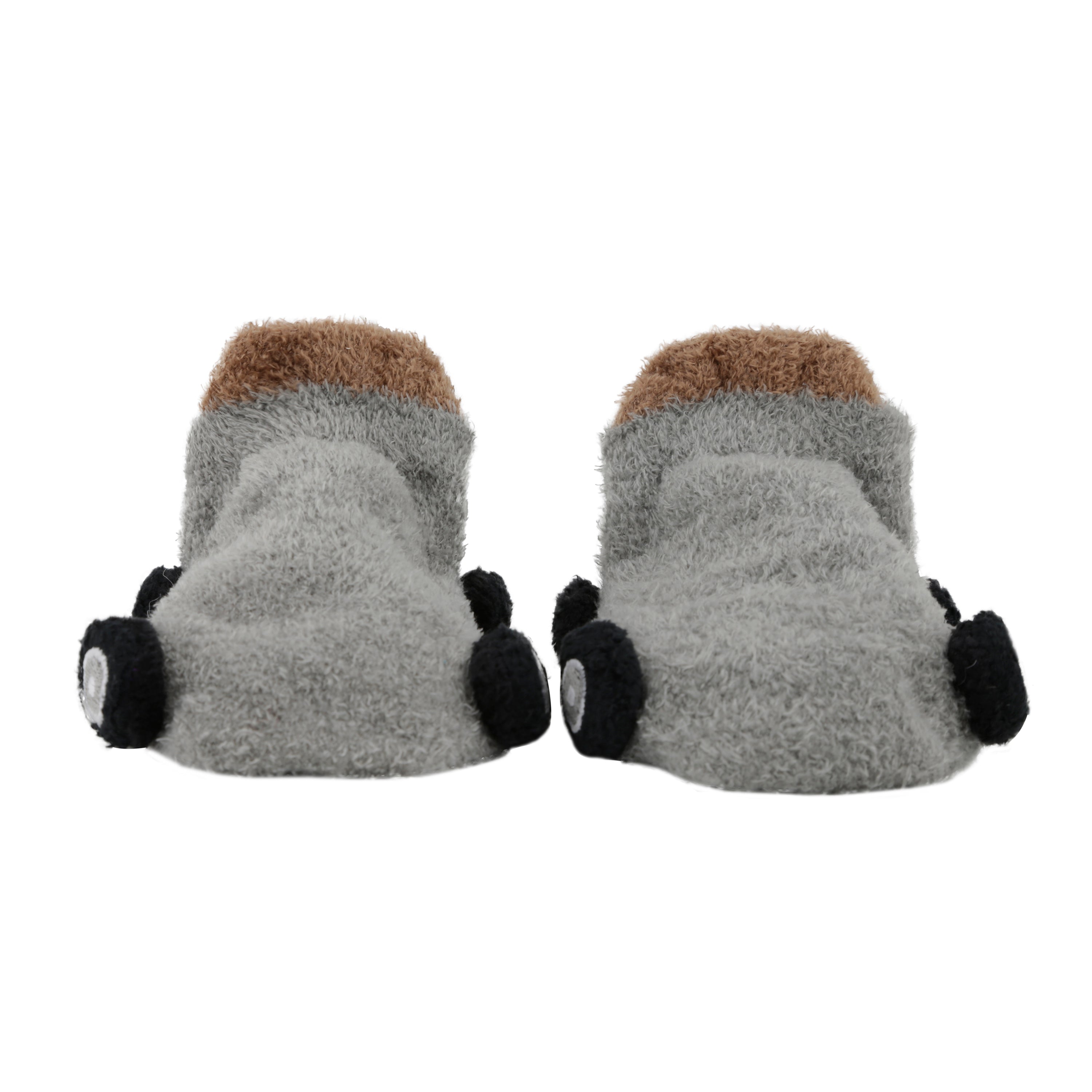 Socks On Wheels Grey And Beige 2 Pk - Baby Moo