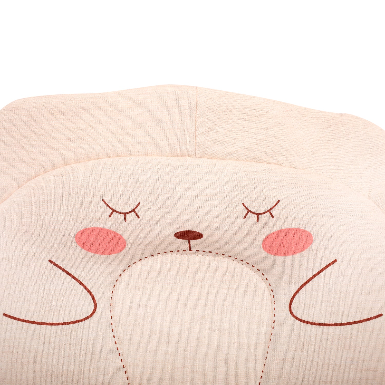Sleepy Bear Cream Pillow - Baby Moo