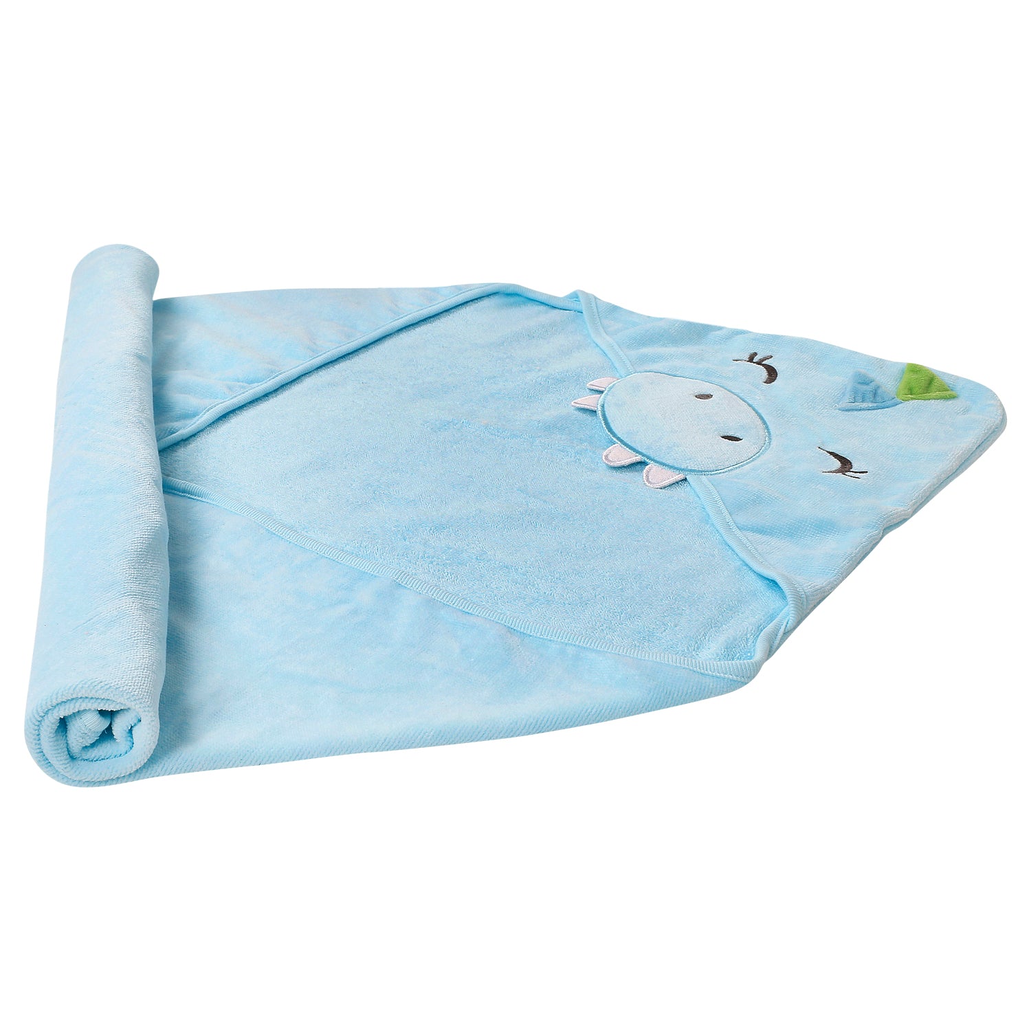 Unicorn Blue Hooded Towel - Baby Moo