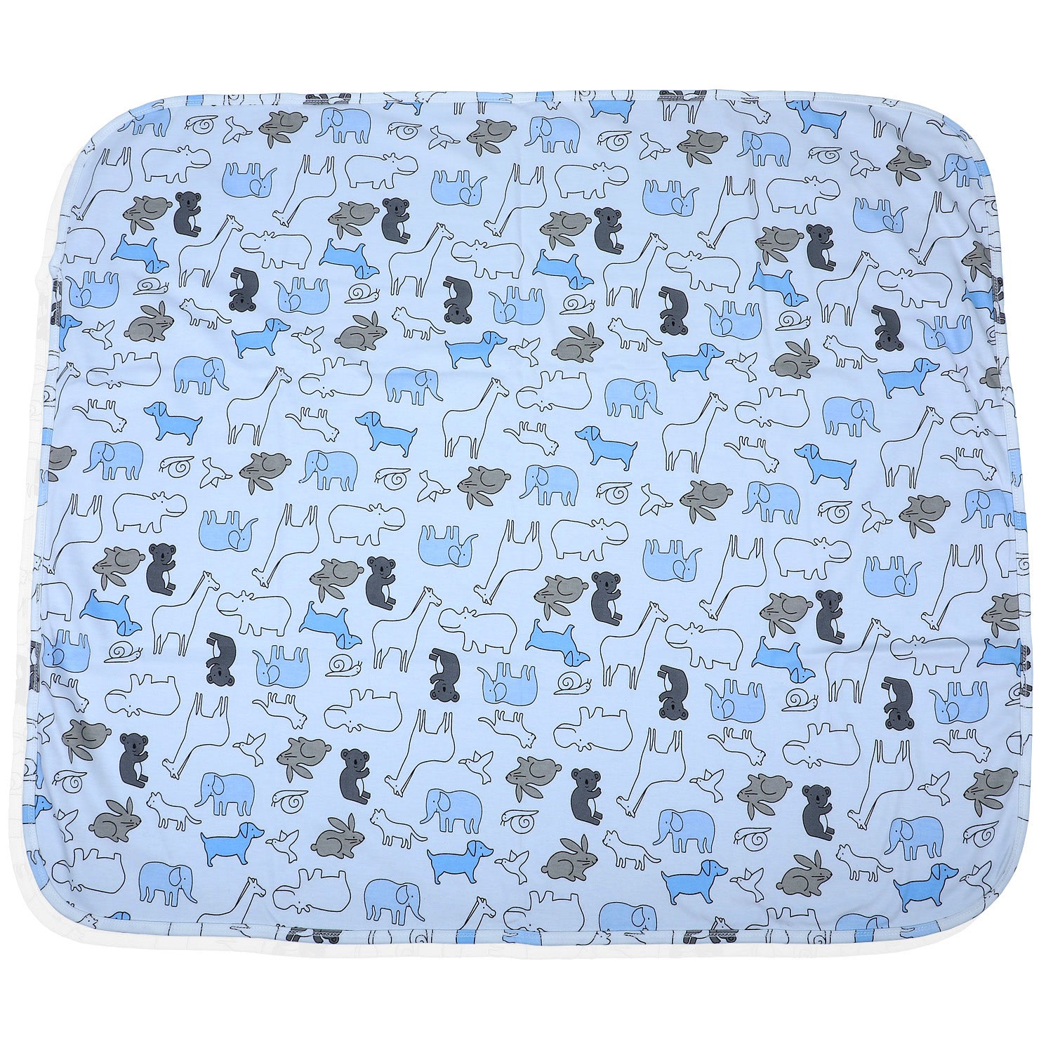 Baby Moo 3D Ear Puppy Soft Reversible Wrapper - Blue - Baby Moo
