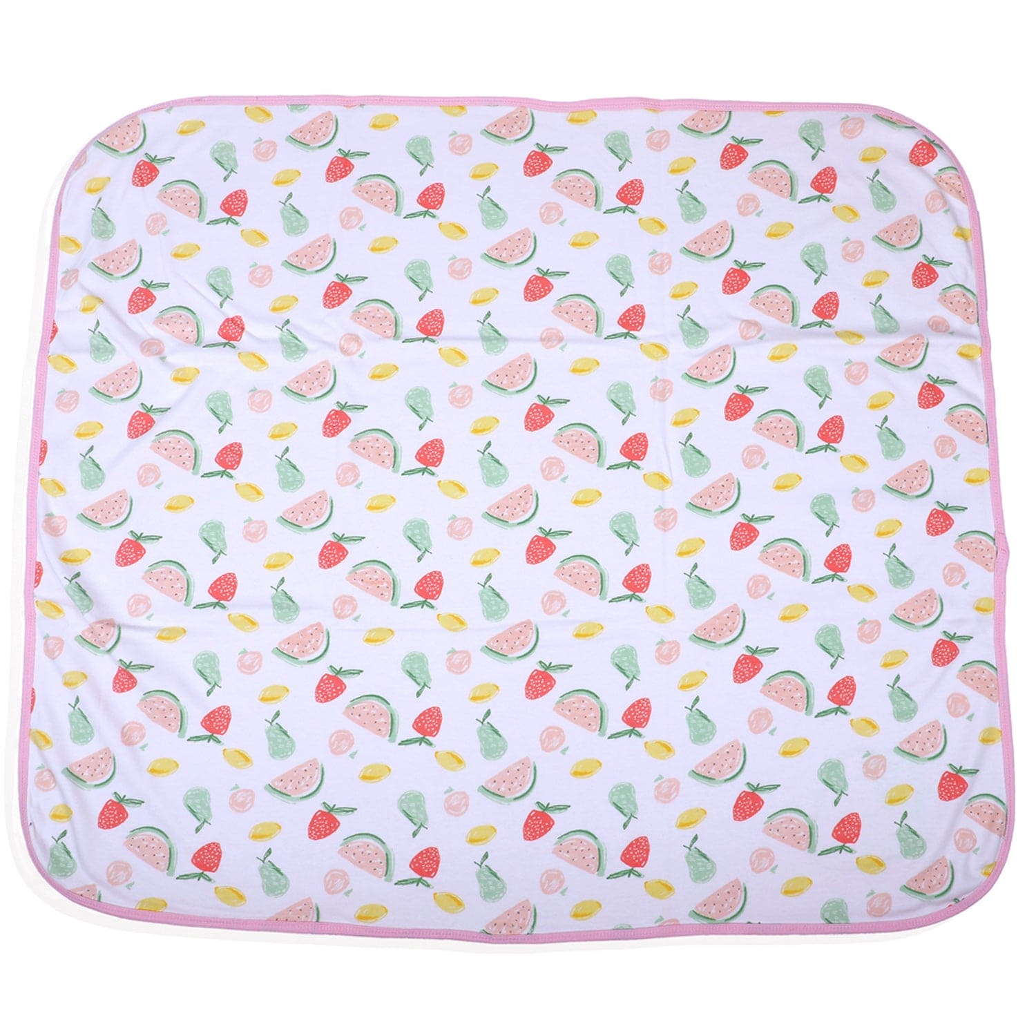 Baby Moo Strawberry Watermelon Soft Reversible Wrapper - Pink - Baby Moo