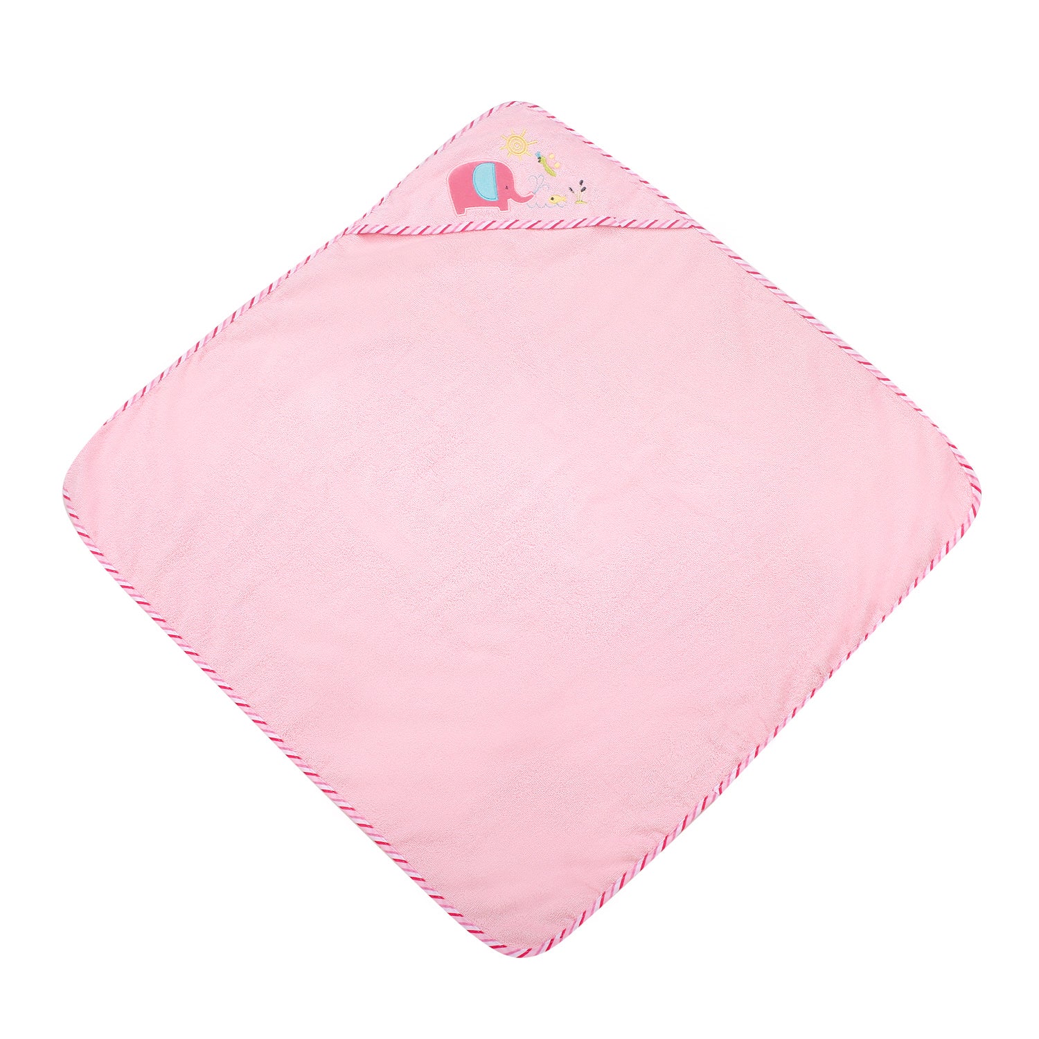 Elephant Love Pink Hooded Towel - Baby Moo