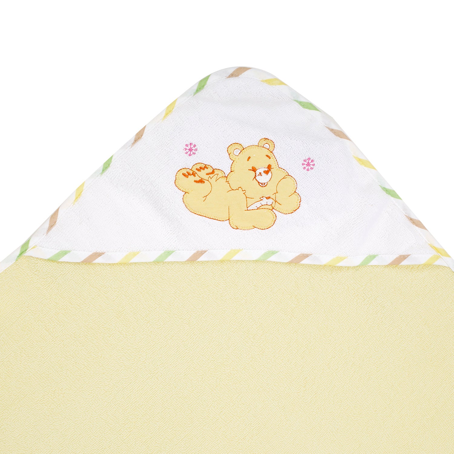 Lion Yellow And White Hooded Towel
