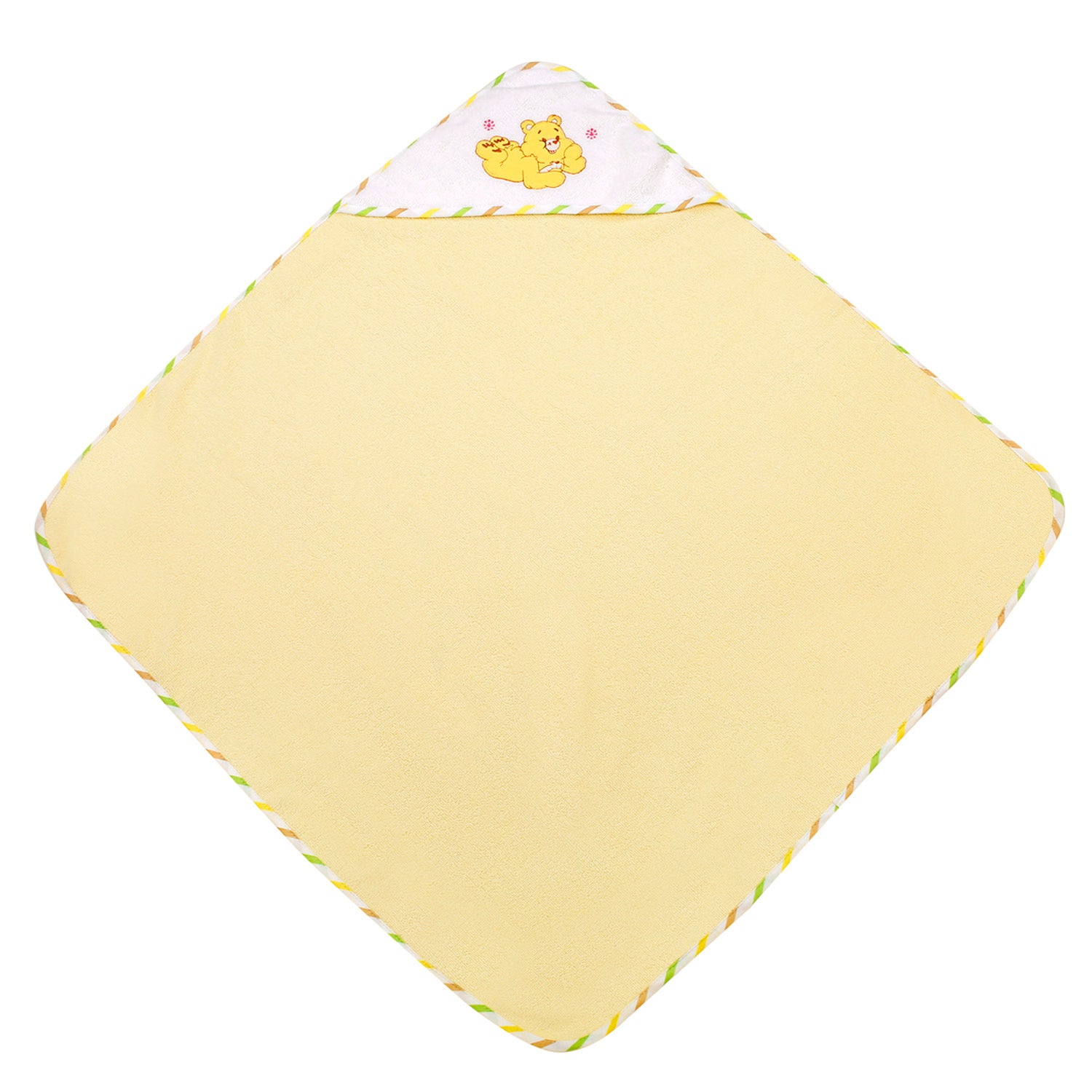 Lion Yellow And White Hooded Towel - Baby Moo