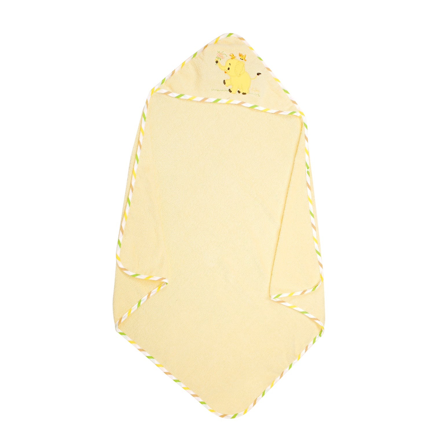 Elephant Yellow Hooded Towel - Baby Moo