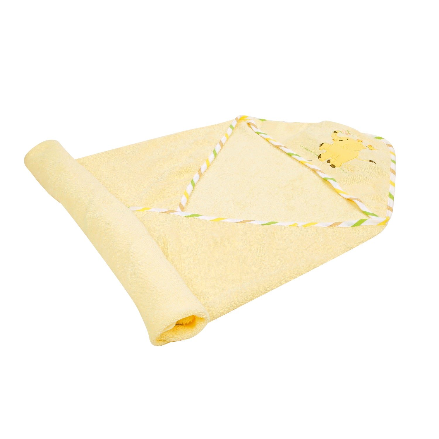 Elephant Yellow Hooded Towel