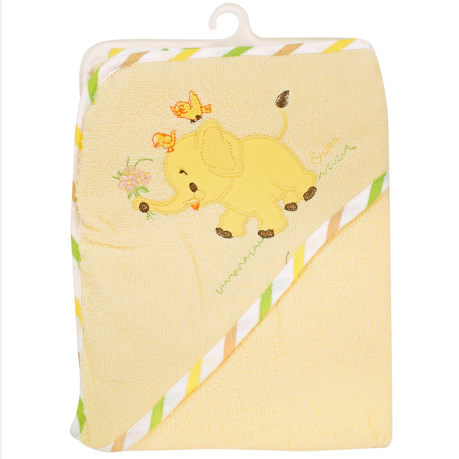 Elephant Yellow Hooded Towel - Baby Moo