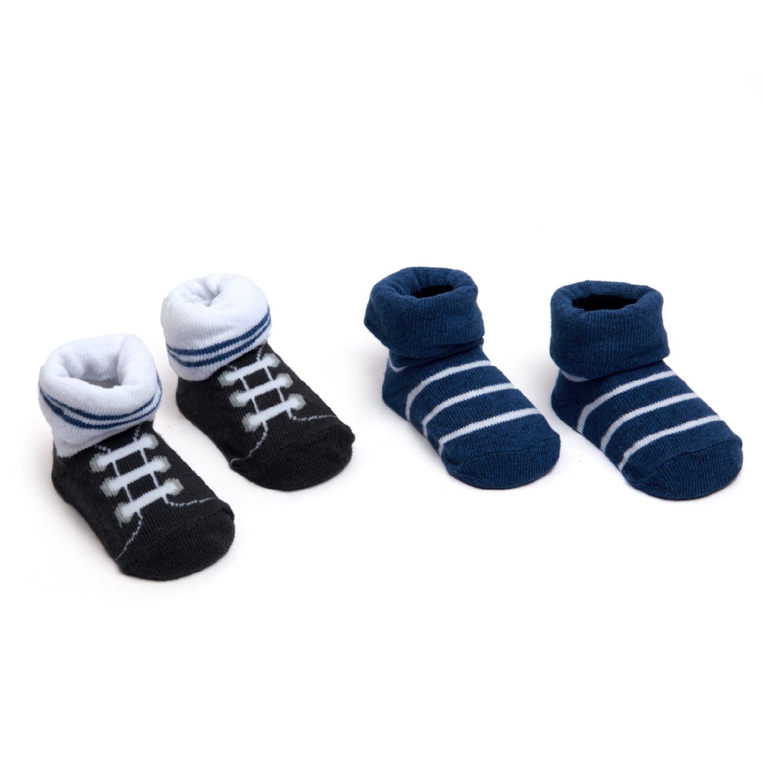 Driving In The Fast Lane Blue And White Set Of 3 Bibs And 2 Socks