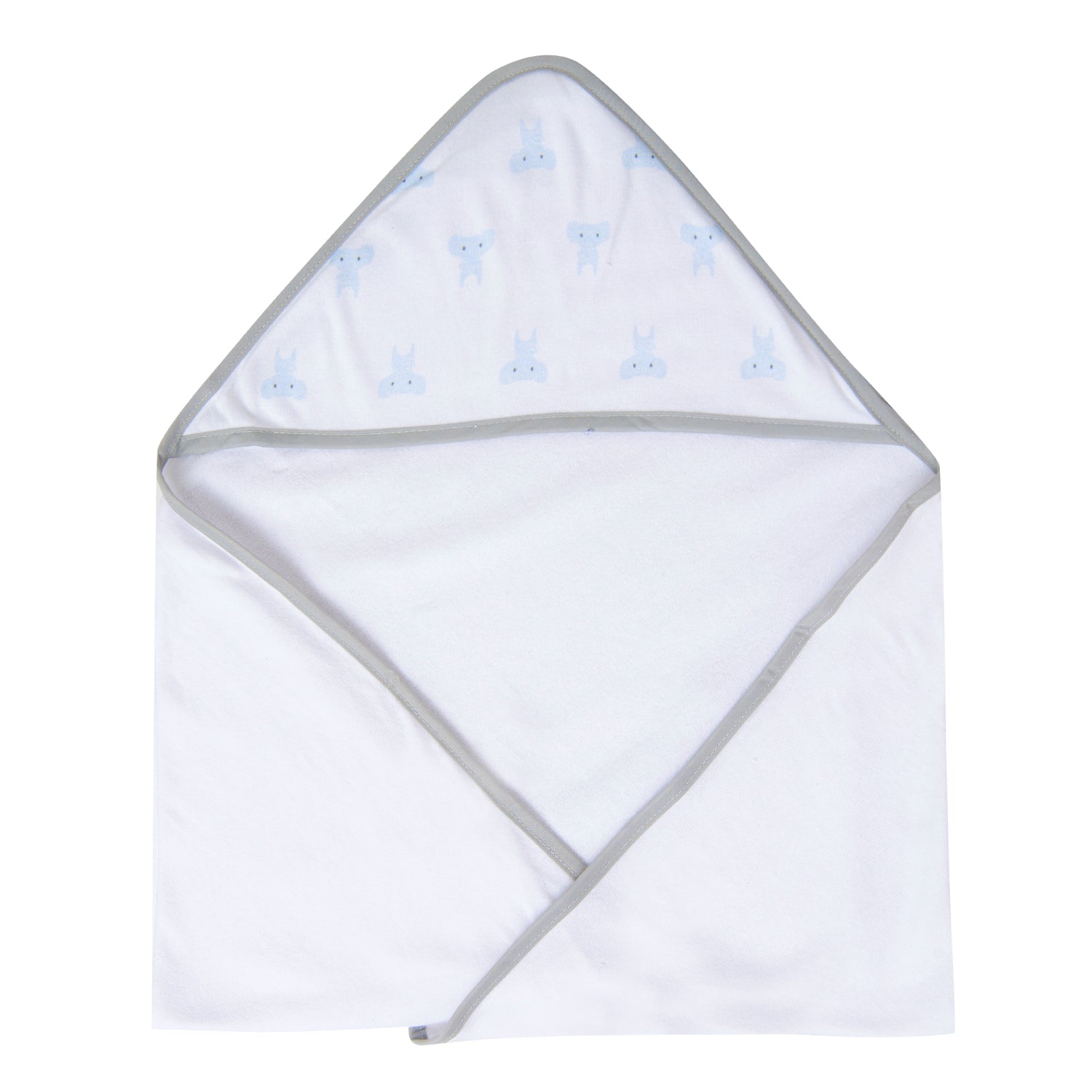 Bathing Hooded Towel Pack Of 3 Elephant Blue - Baby Moo