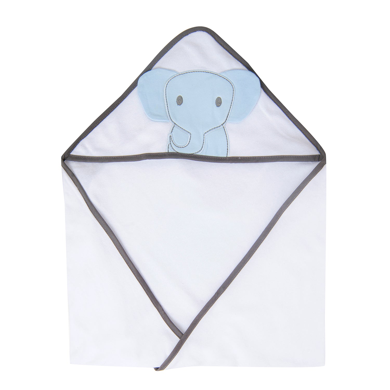 Bathing Hooded Towel Pack Of 3 Elephant Blue - Baby Moo