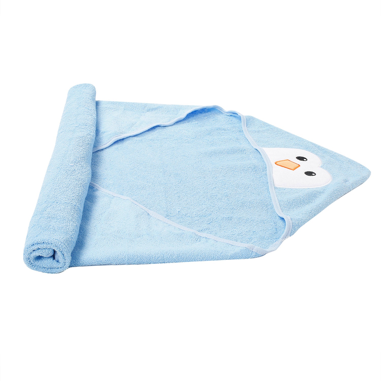 Penguin Party Blue Hooded Towel - Baby Moo