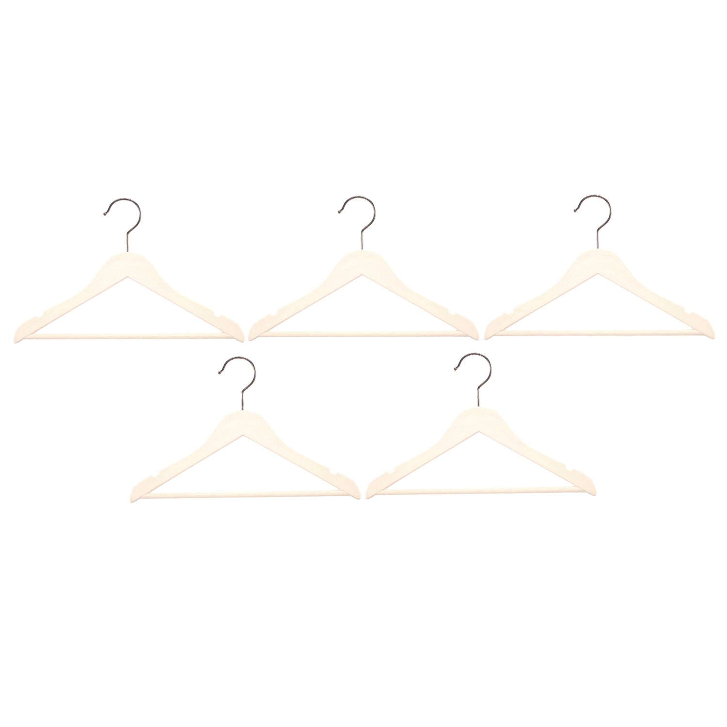 Sturdy Off White Baby Hanger Set of 5 - Baby Moo