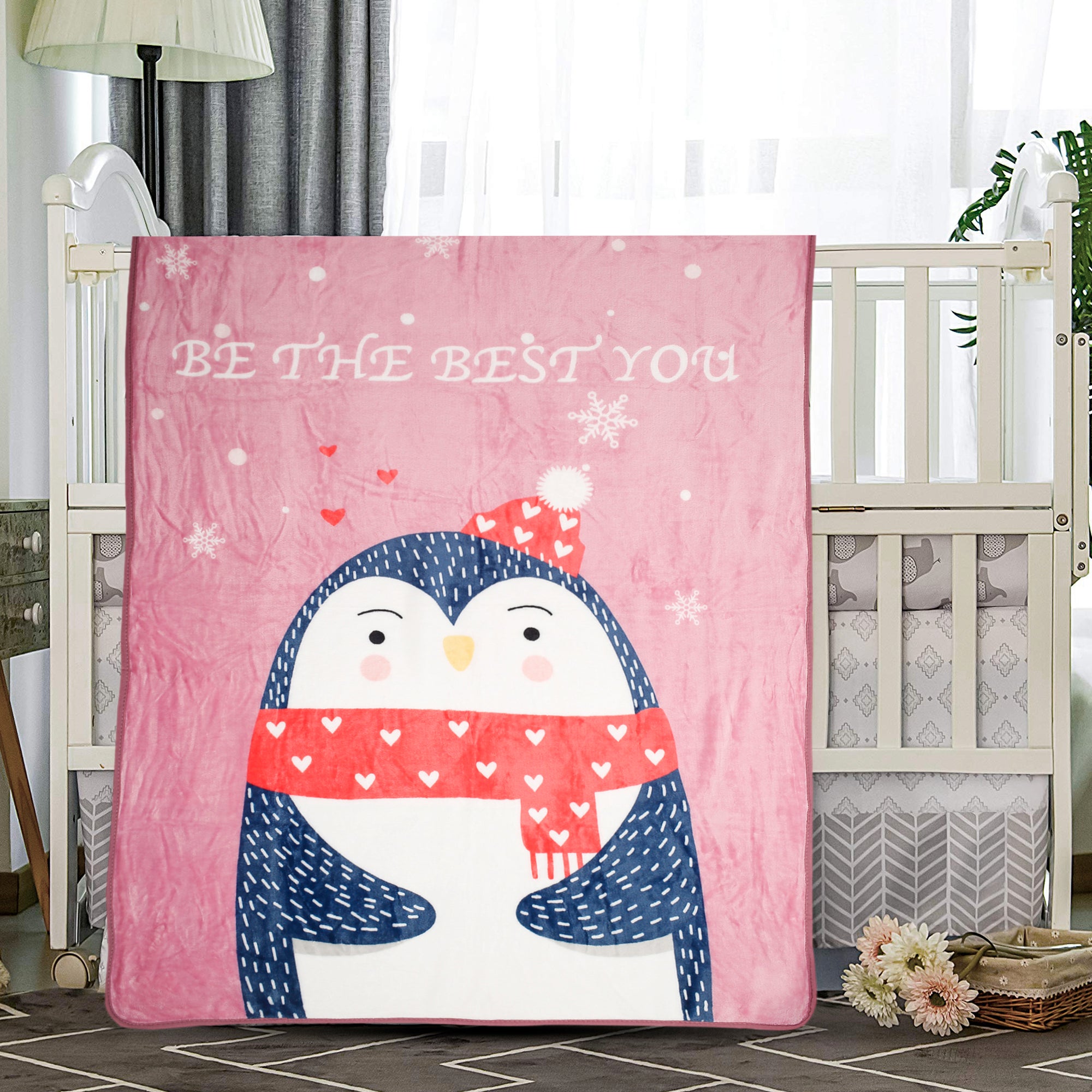 Be The Best You Pink One Ply Blanket - Baby Moo