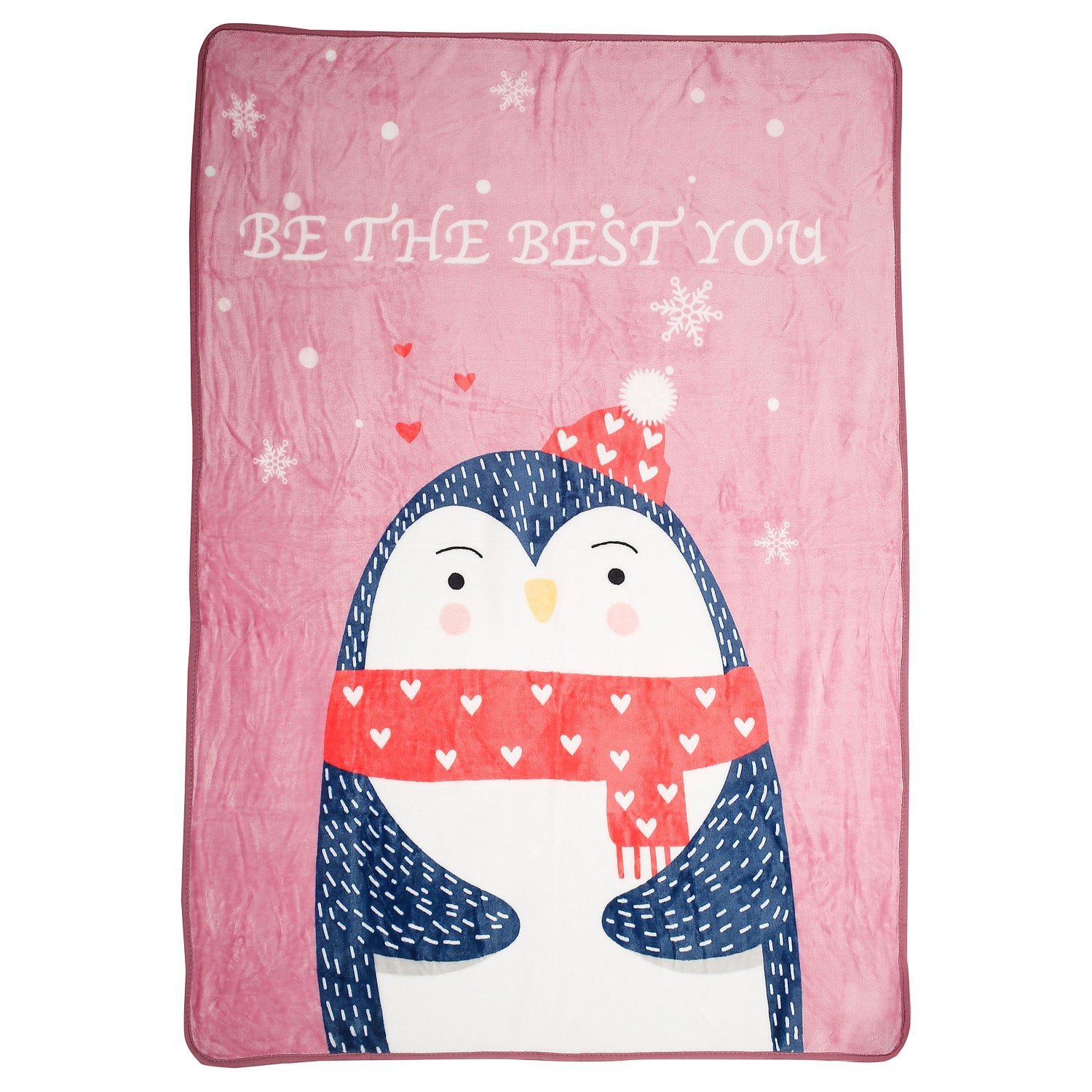 Be The Best You Pink One Ply Blanket - Baby Moo
