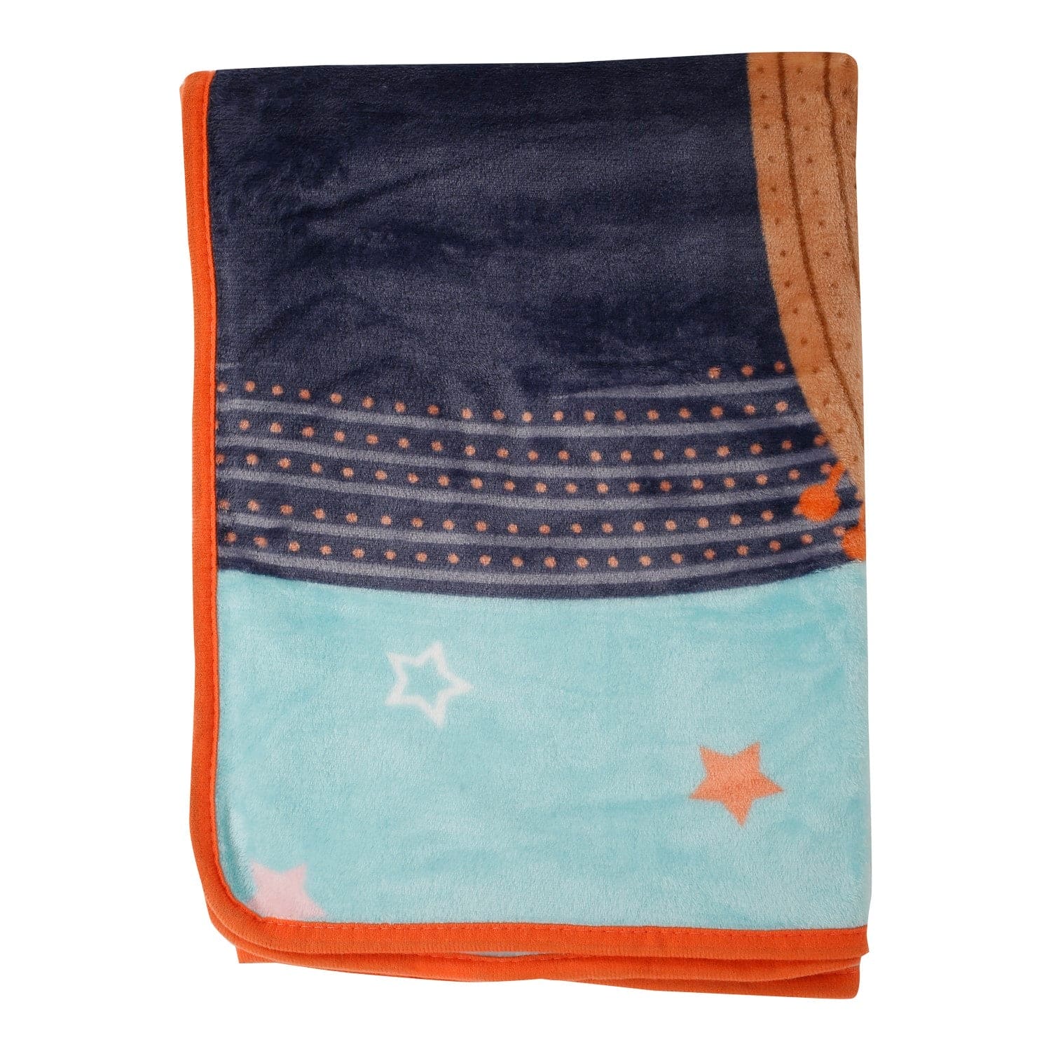 Perfect Star Moment Blue One Ply Blanket - Baby Moo