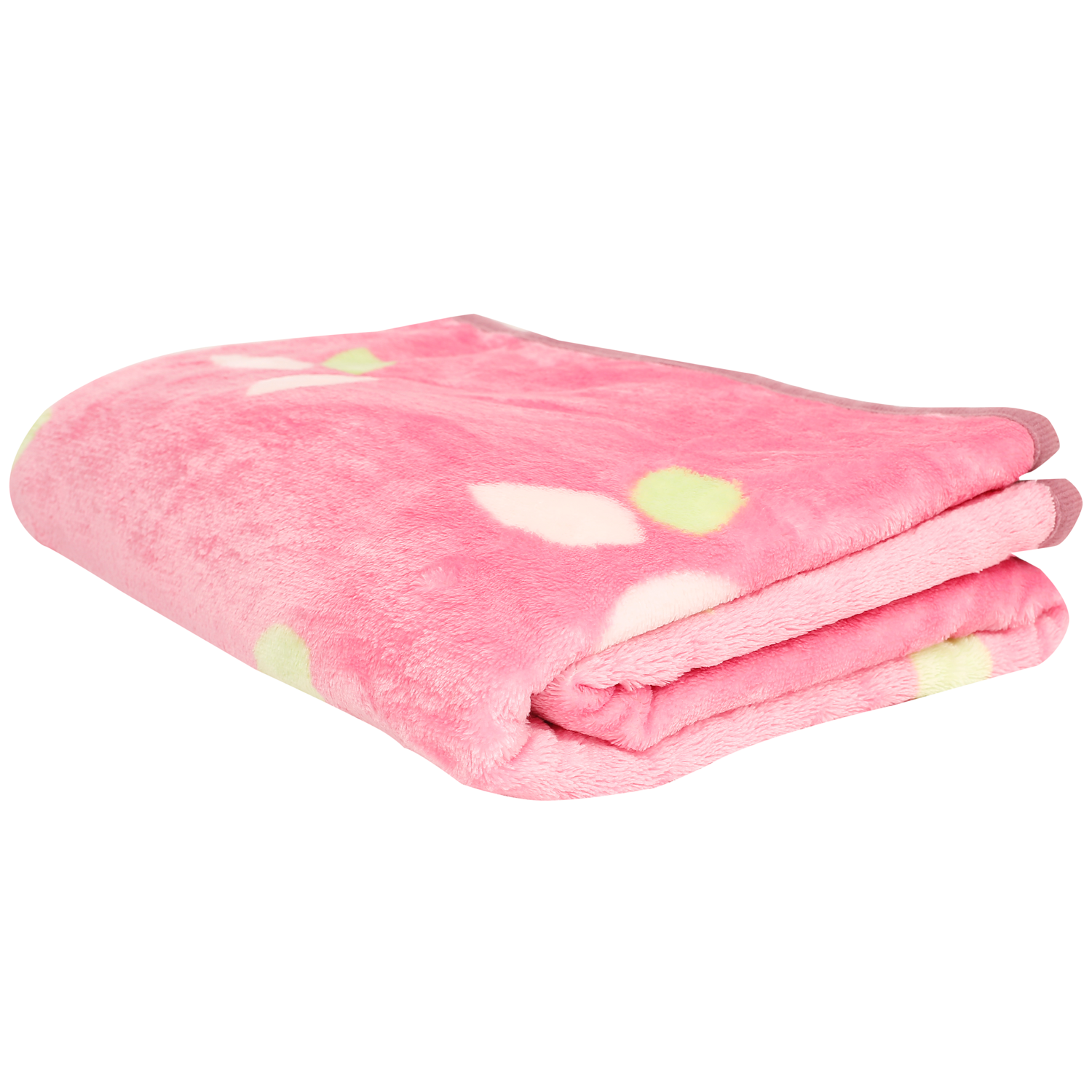 Love And Cuddles Pink One Ply Blanket - Baby Moo