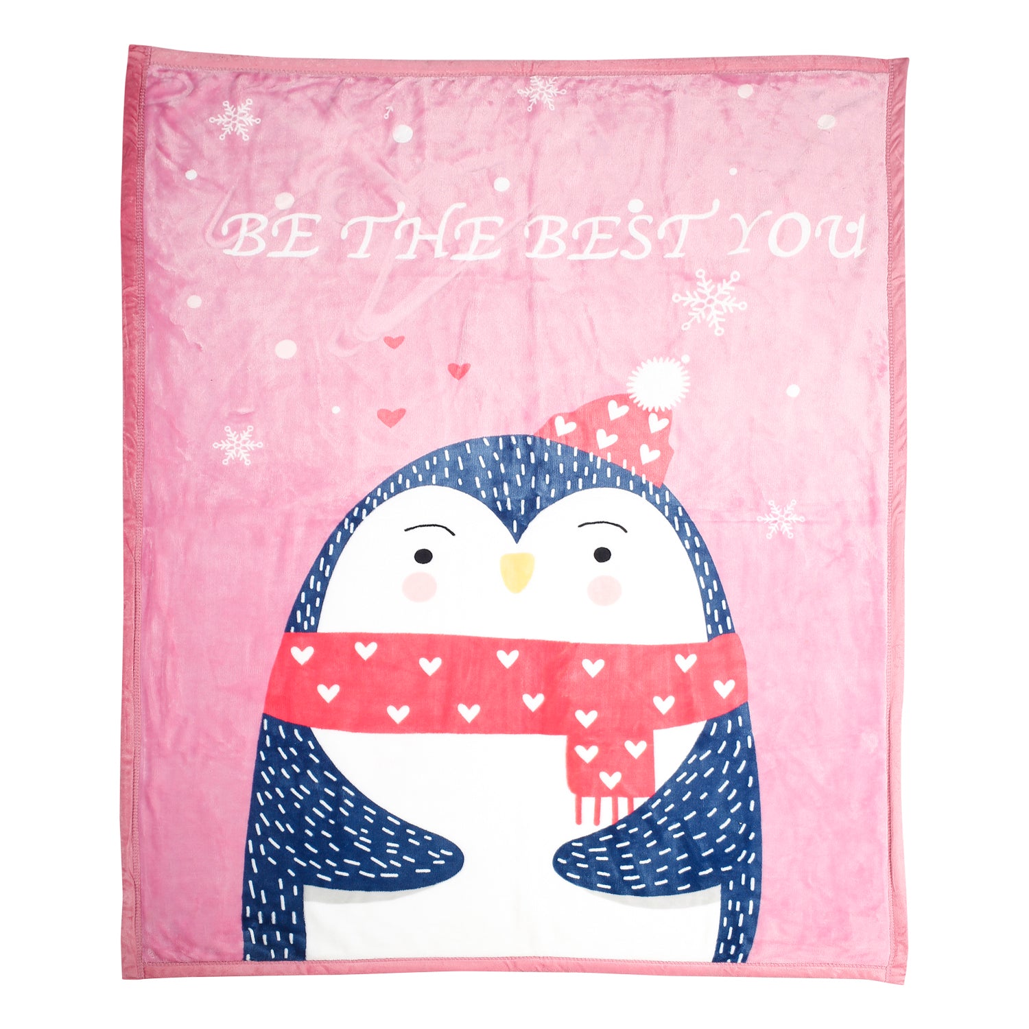 Be The Best You Pink Two-Ply Blanket