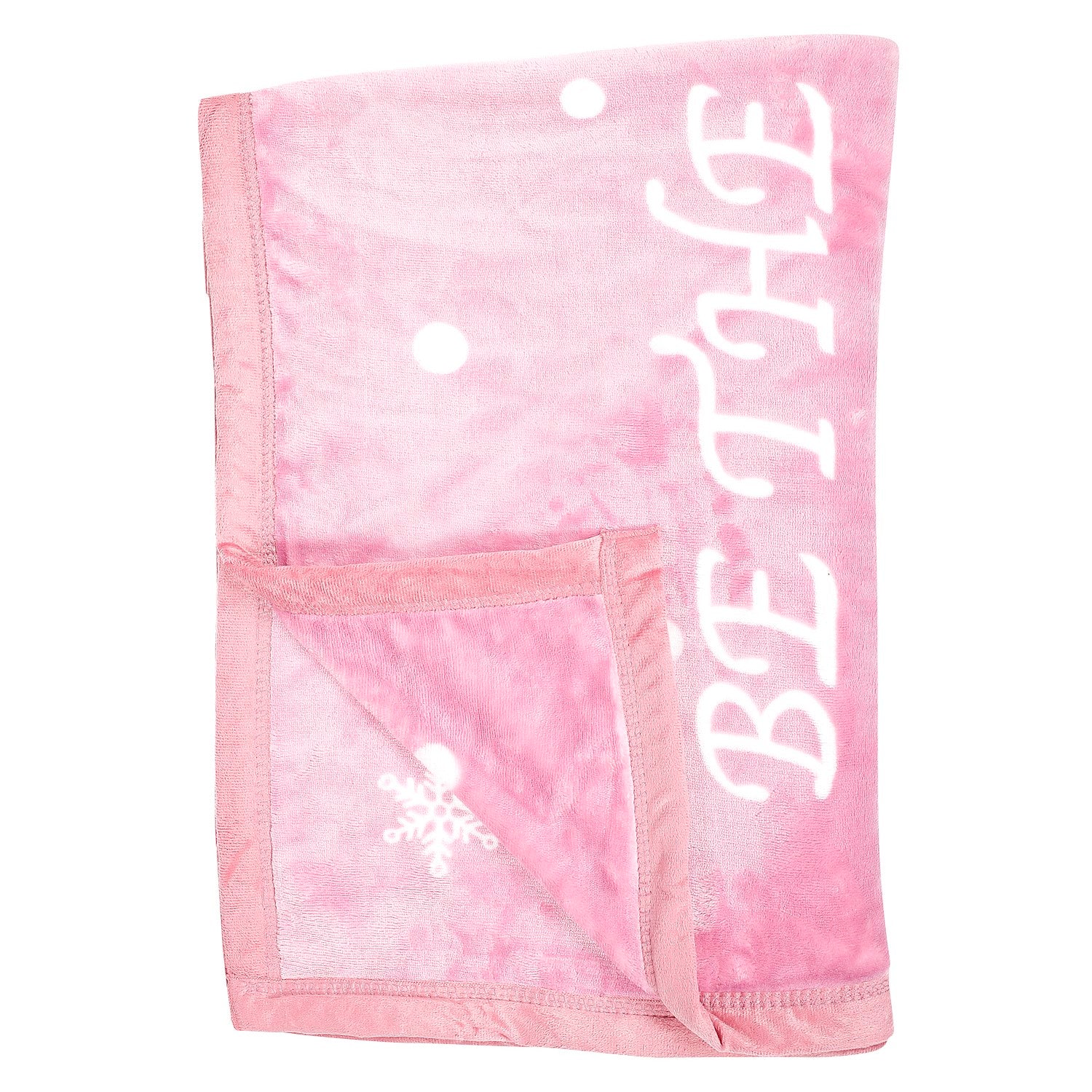 Be The Best You Pink Two-Ply Blanket - Baby Moo