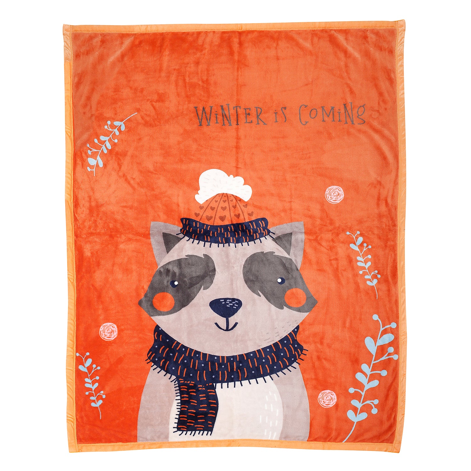Winter Is Coming Orange Two-Ply Blanket - Baby Moo