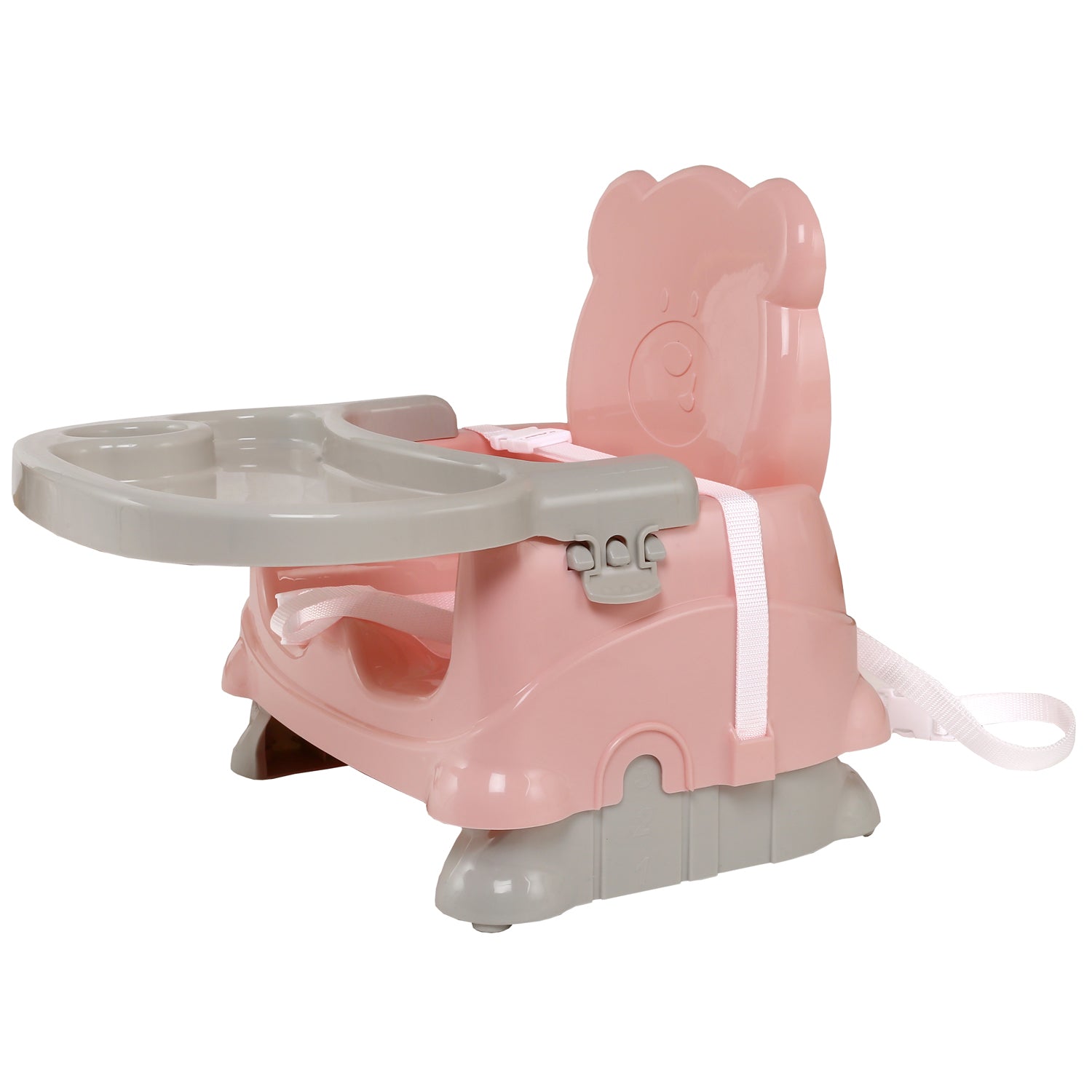 Peach Foldable Feeding / Dining Chair with Strap - Baby Moo