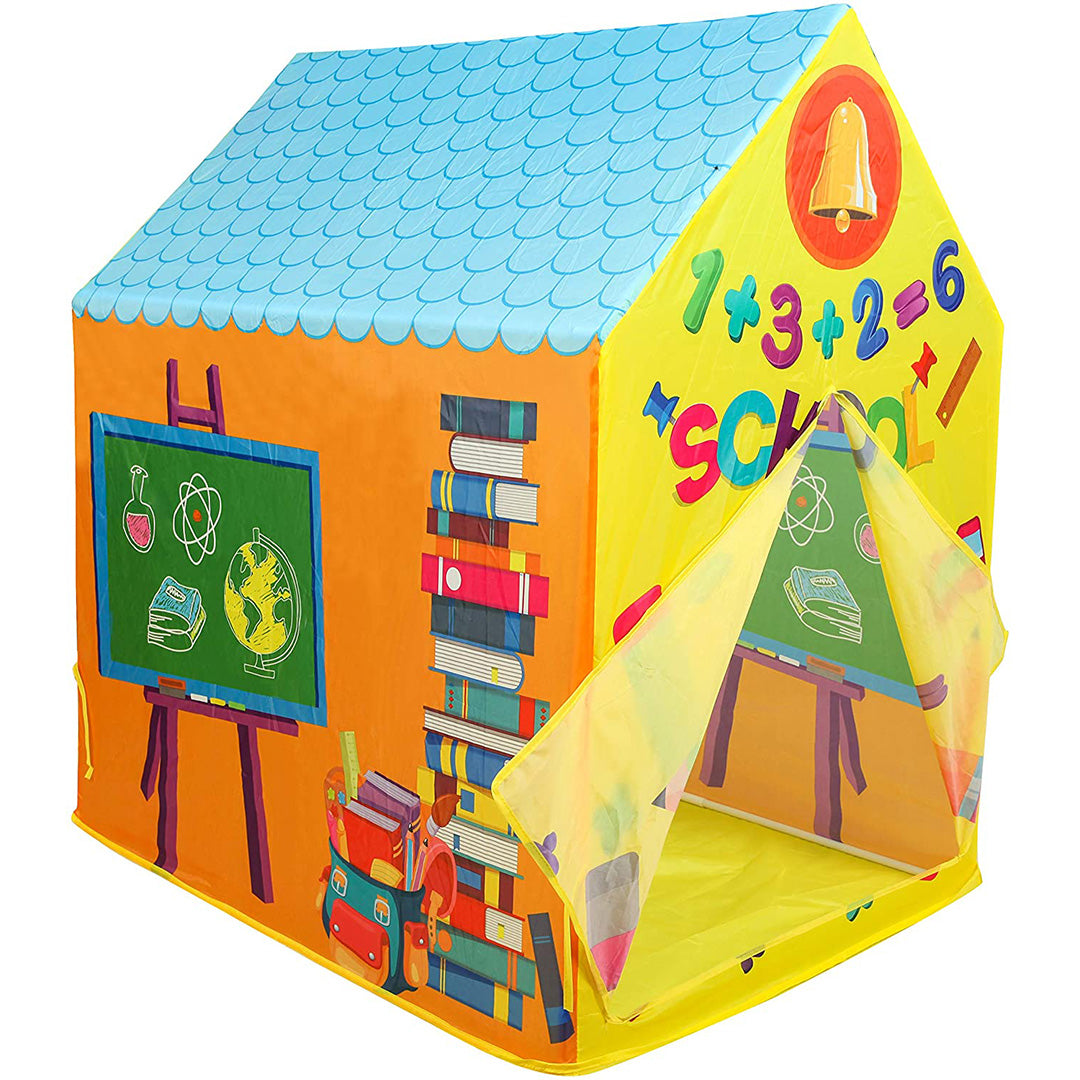 Playtime Foldable Tent House School Time - Multicolour