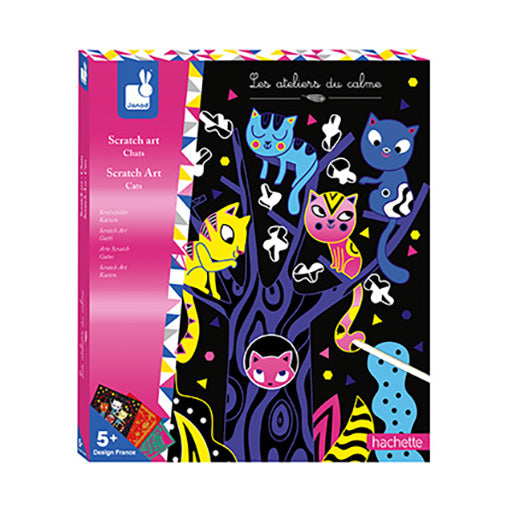 Janod Scratch Art Cats - Multicolour - Baby Moo